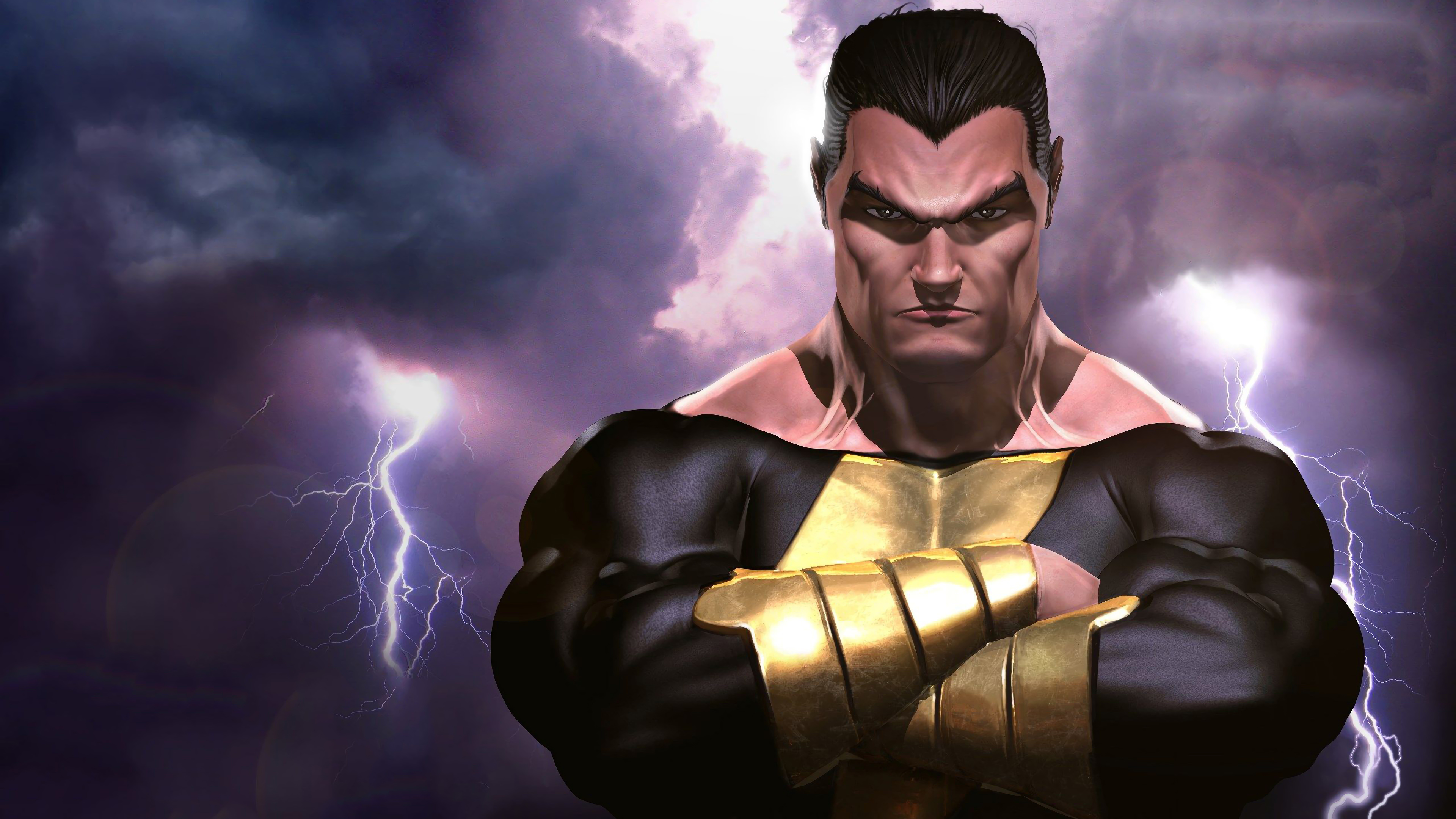 Black Adam Movie Digital Art Wallpapers