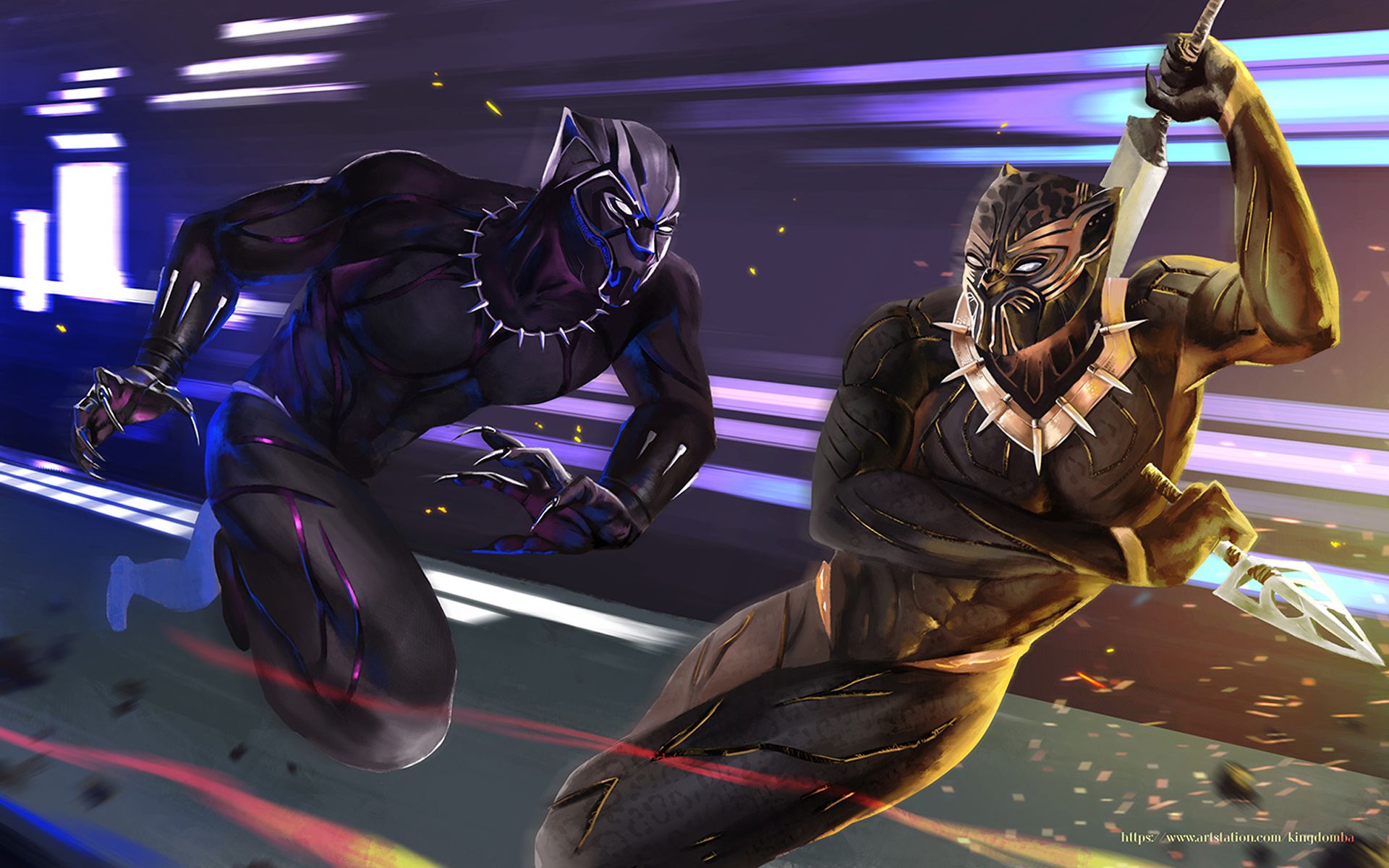 Black Panther Comic Artwork Wallpapers