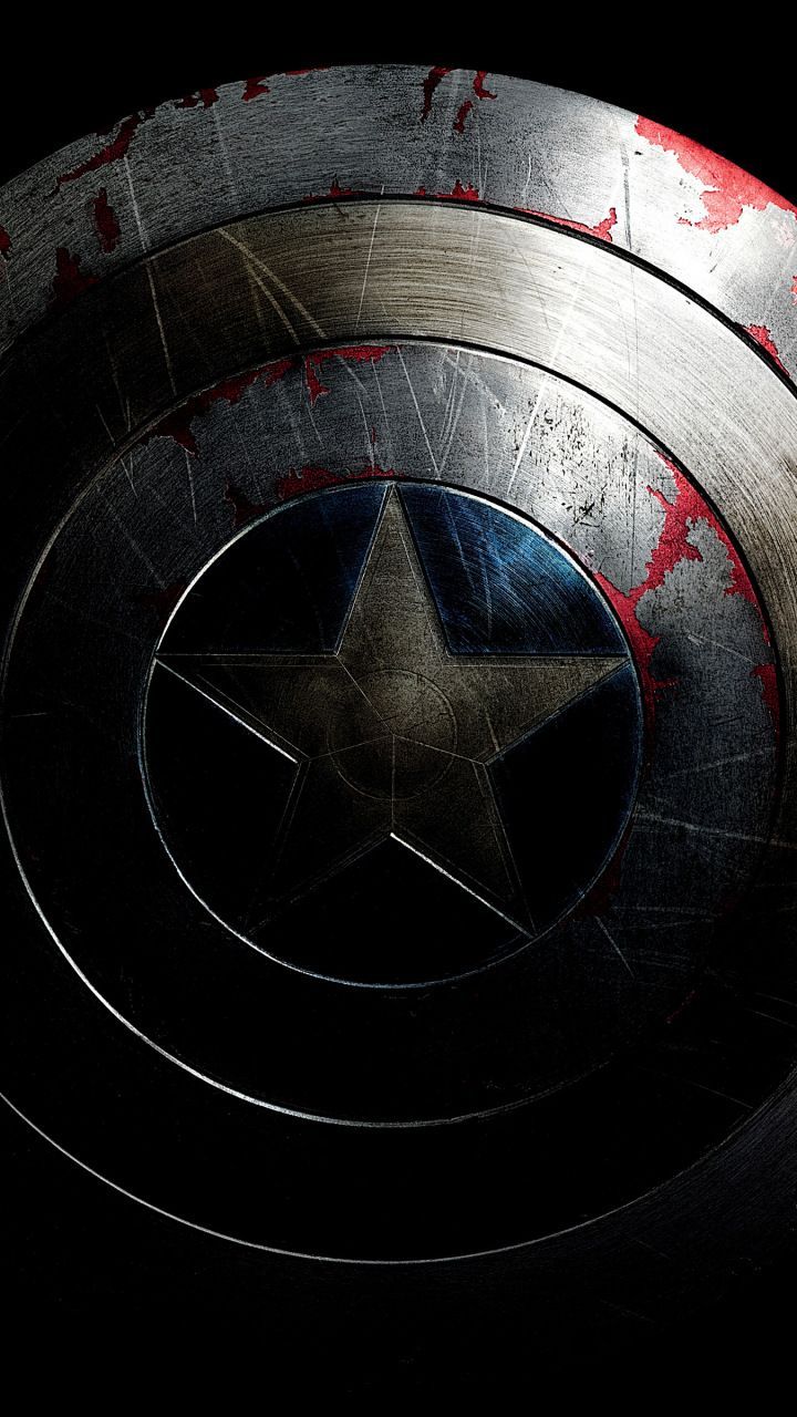 Black Panther Scratches Captain Americas Shield Wallpapers