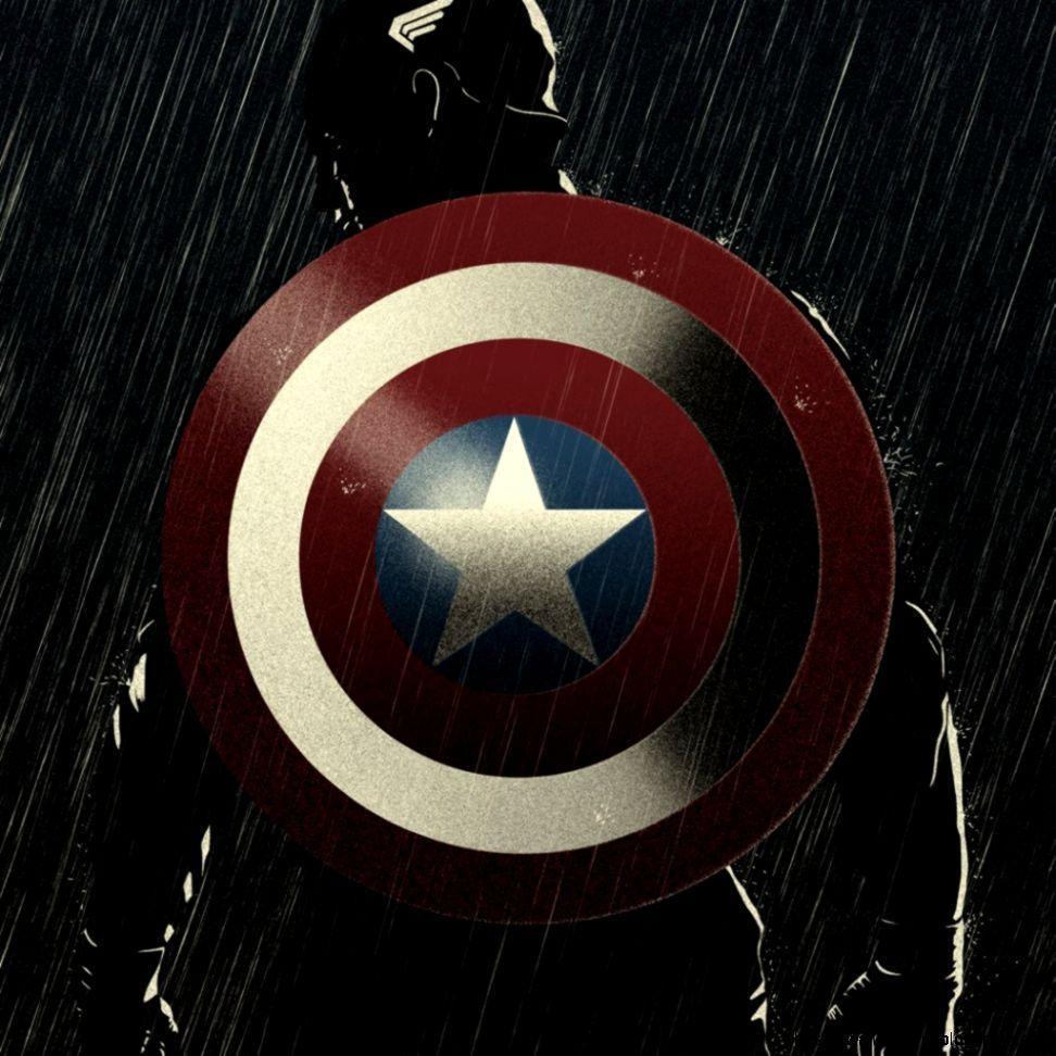 Black Panther Scratches Captain Americas Shield Wallpapers