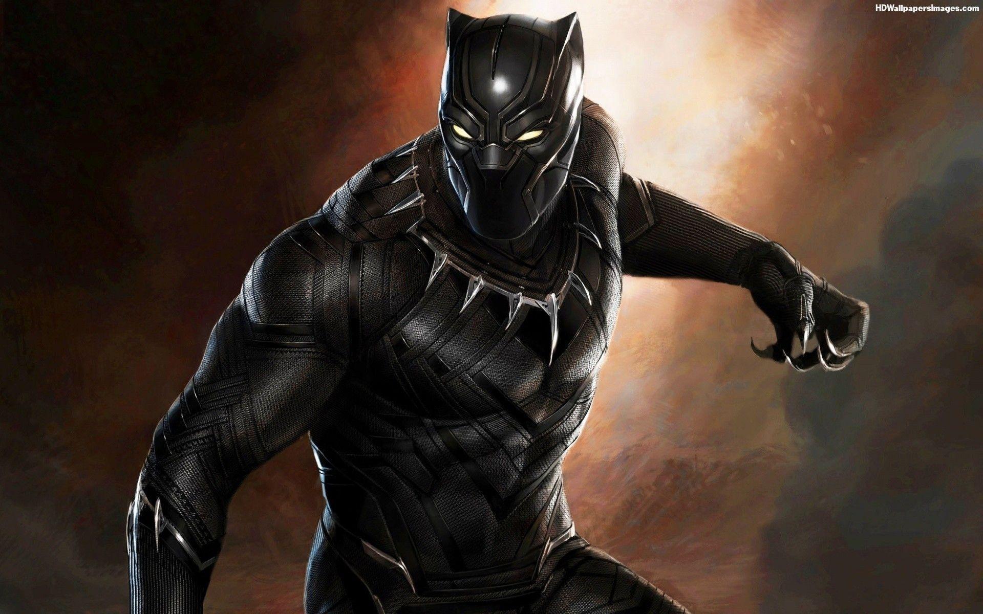 Black Panther Scratches Captain Americas Shield Wallpapers