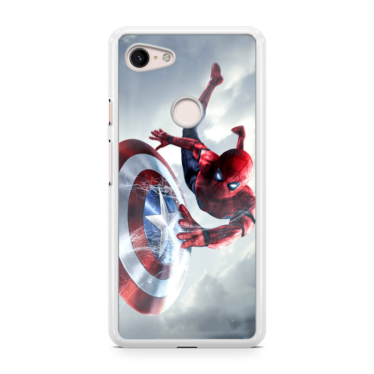 Black Panther Scratches Captain Americas Shield Wallpapers