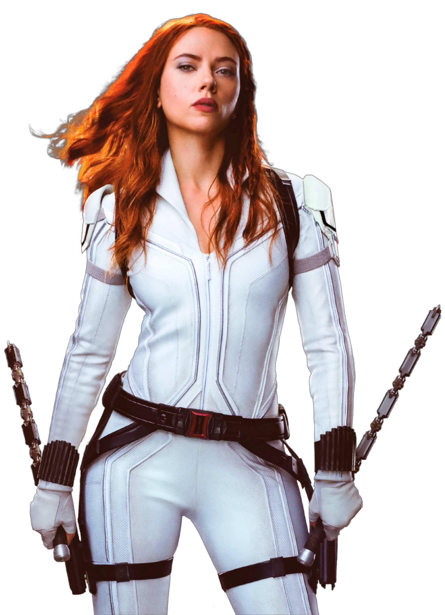 Black Widow 2020 White Suit Wallpapers