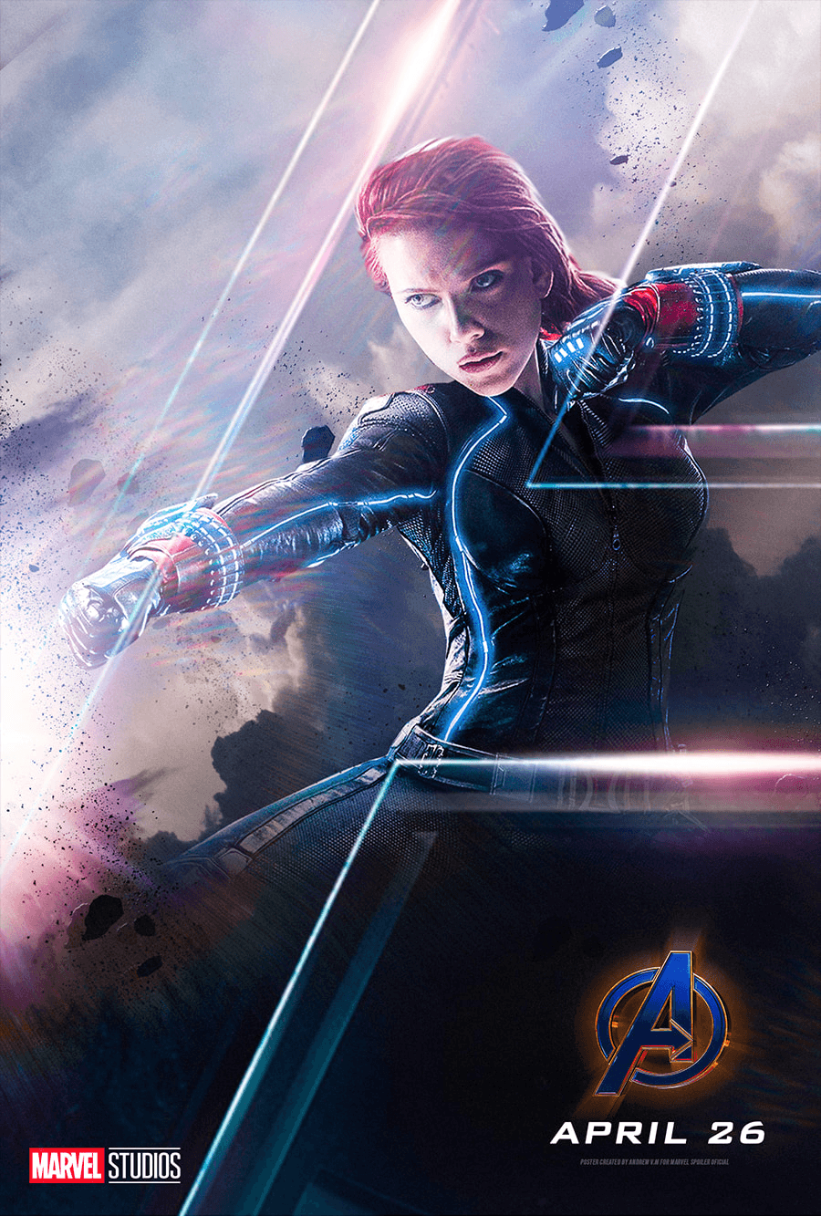 Black Widow Avengers Endgame Official Poster Wallpapers