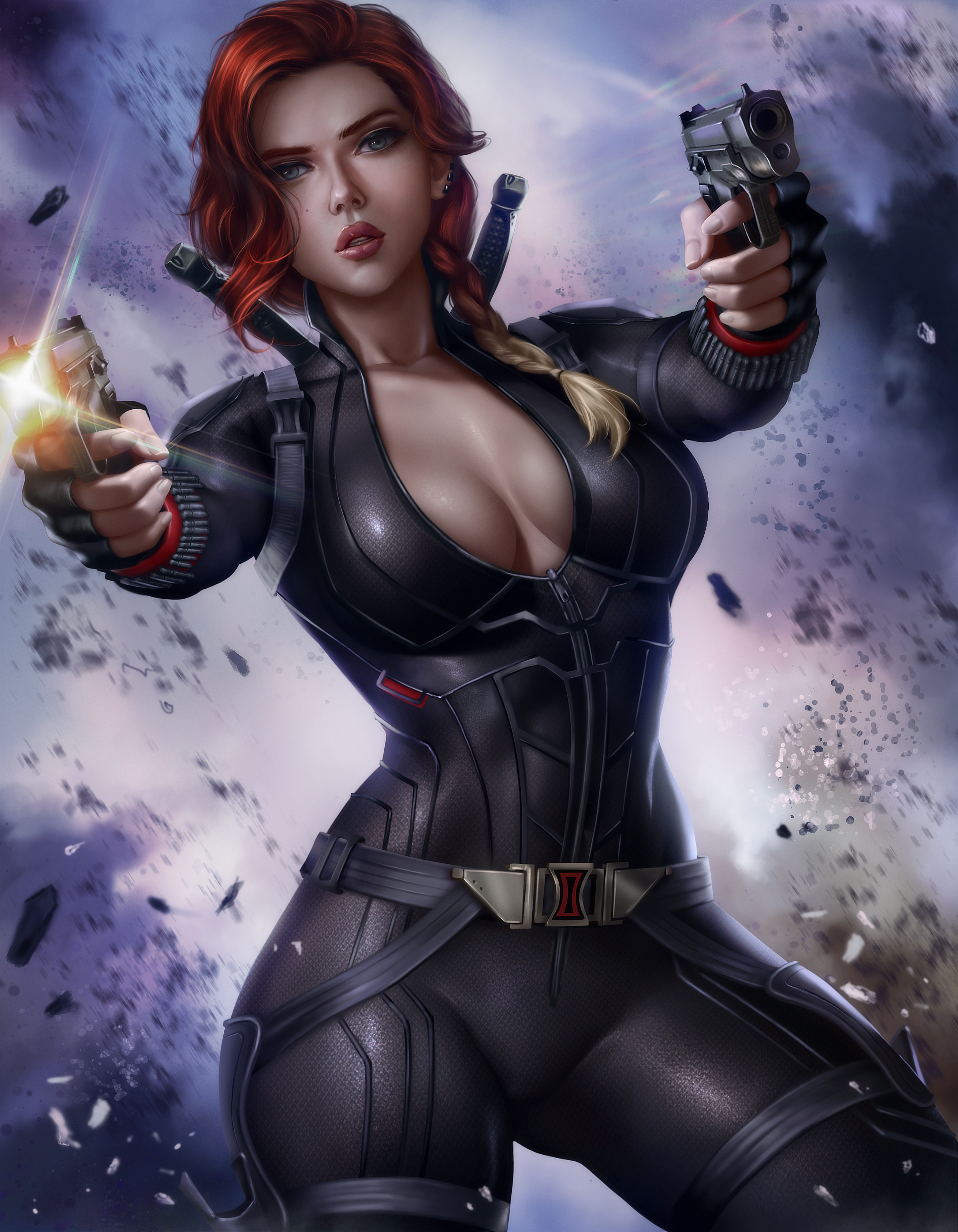 Black Widow Digital Art Wallpapers