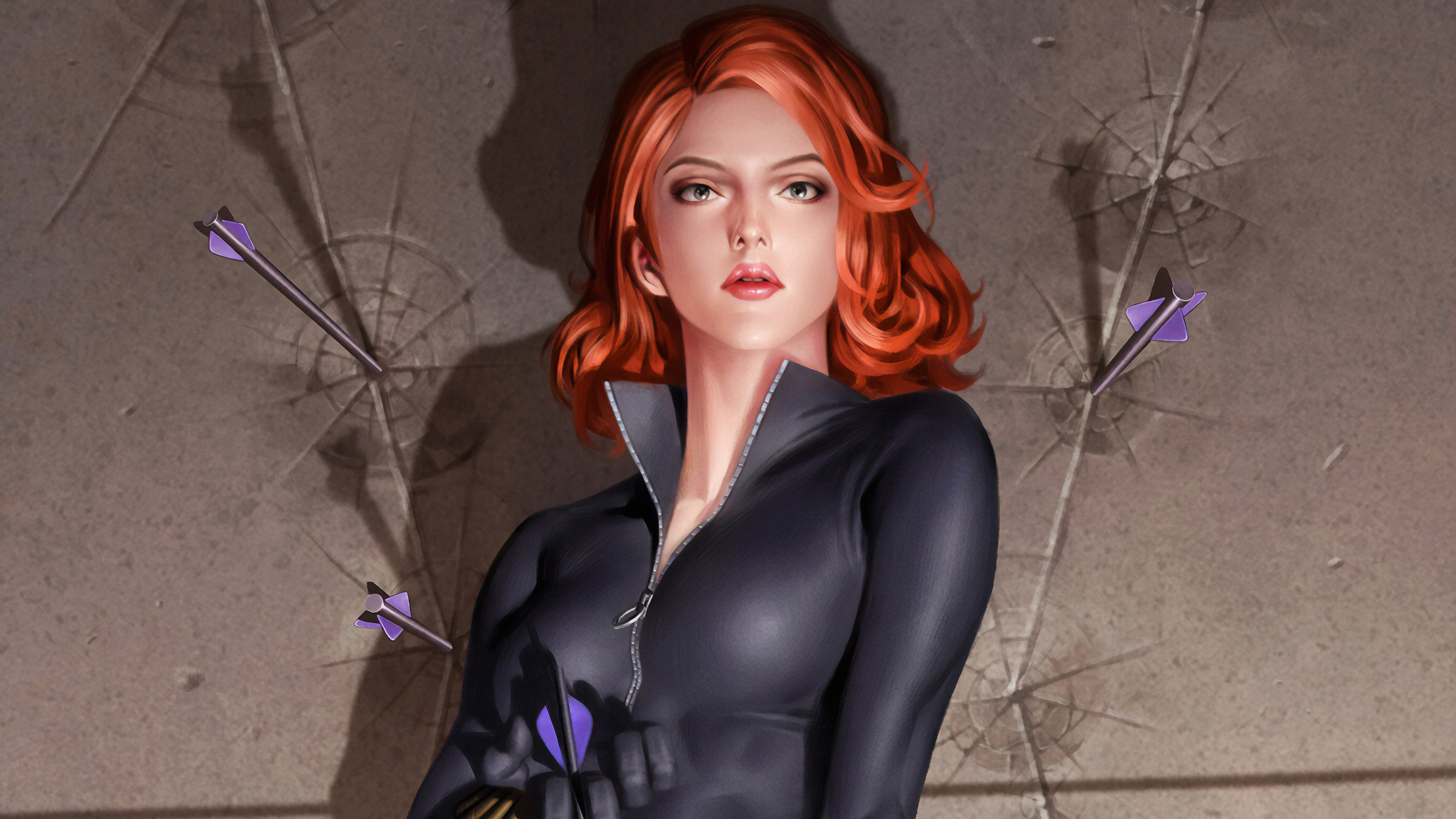 Black Widow Digital Art Wallpapers