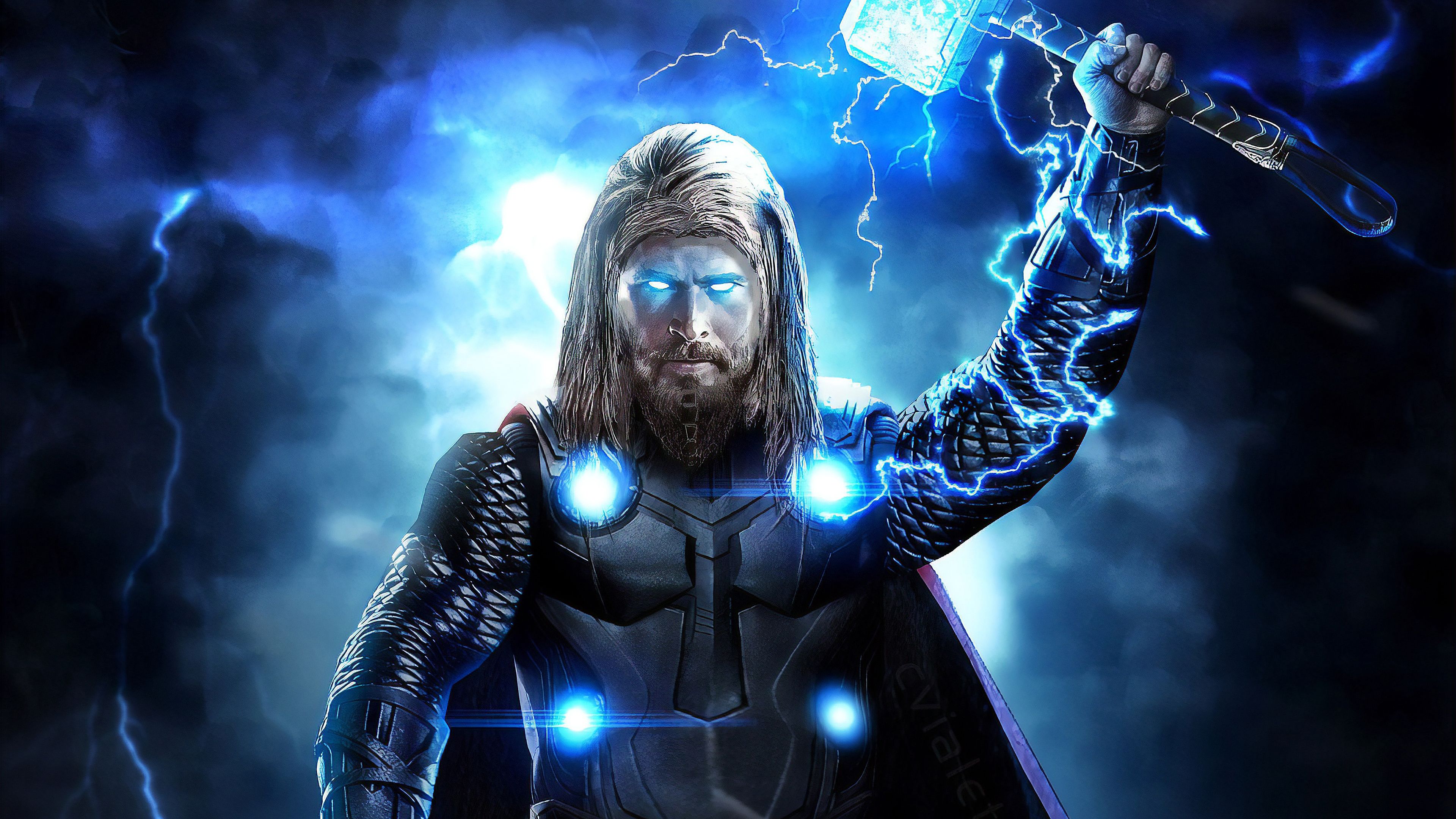 Chris Hemsworth  As Thor In Endgame Wallpapers