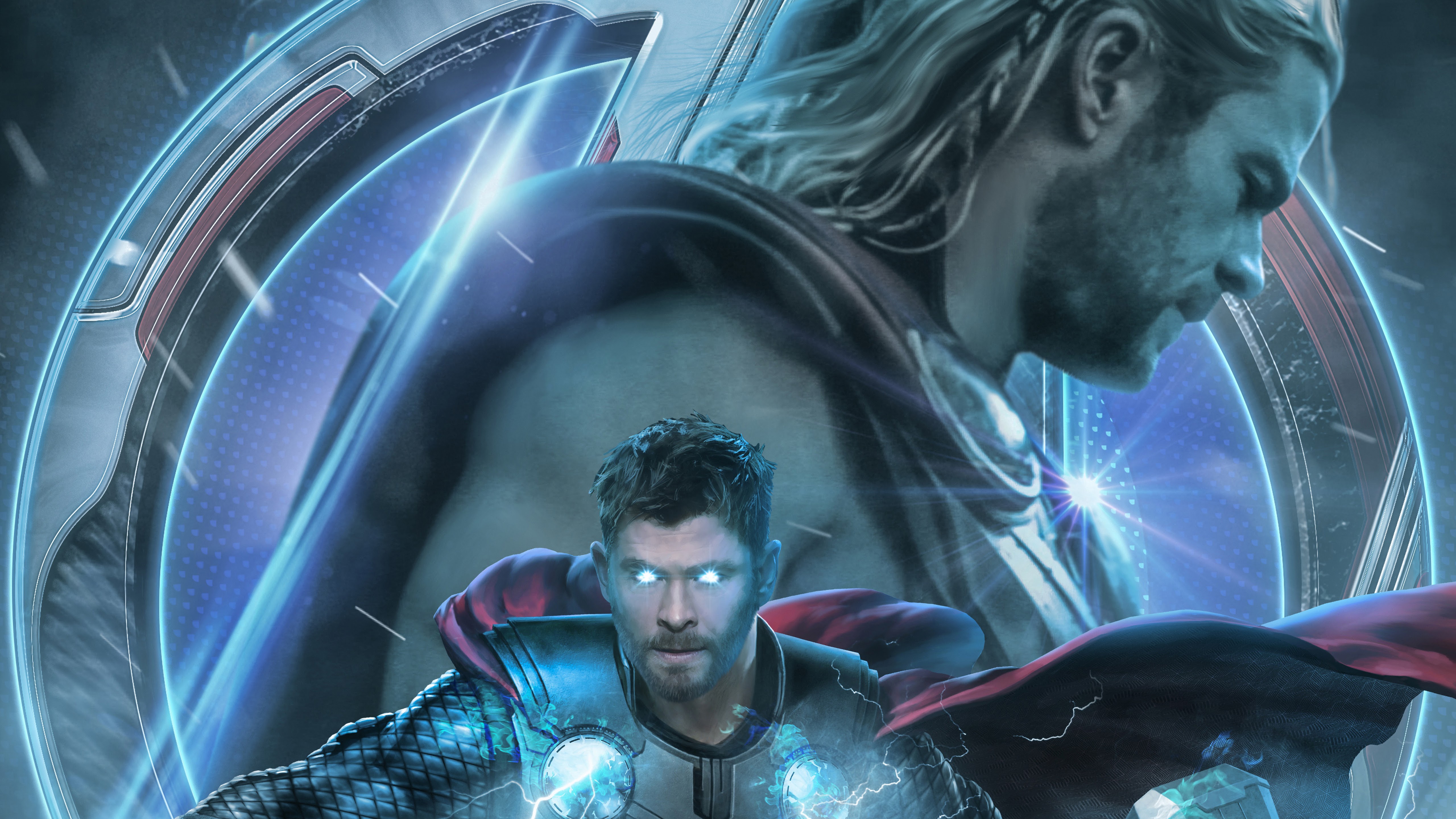 Chris Hemsworth As Thor In Avengers Wallpapers