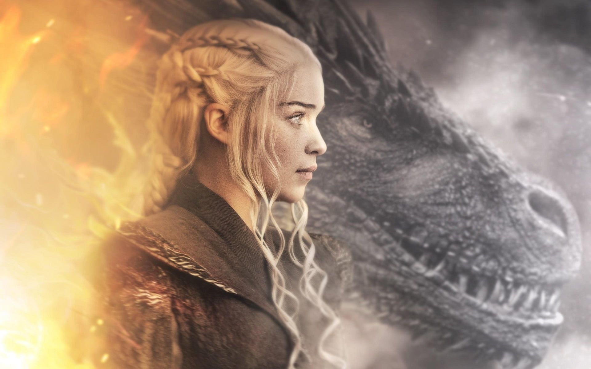 Daenerys Targaryen Game Of Thrones Flying Dragon Artwork Wallpapers