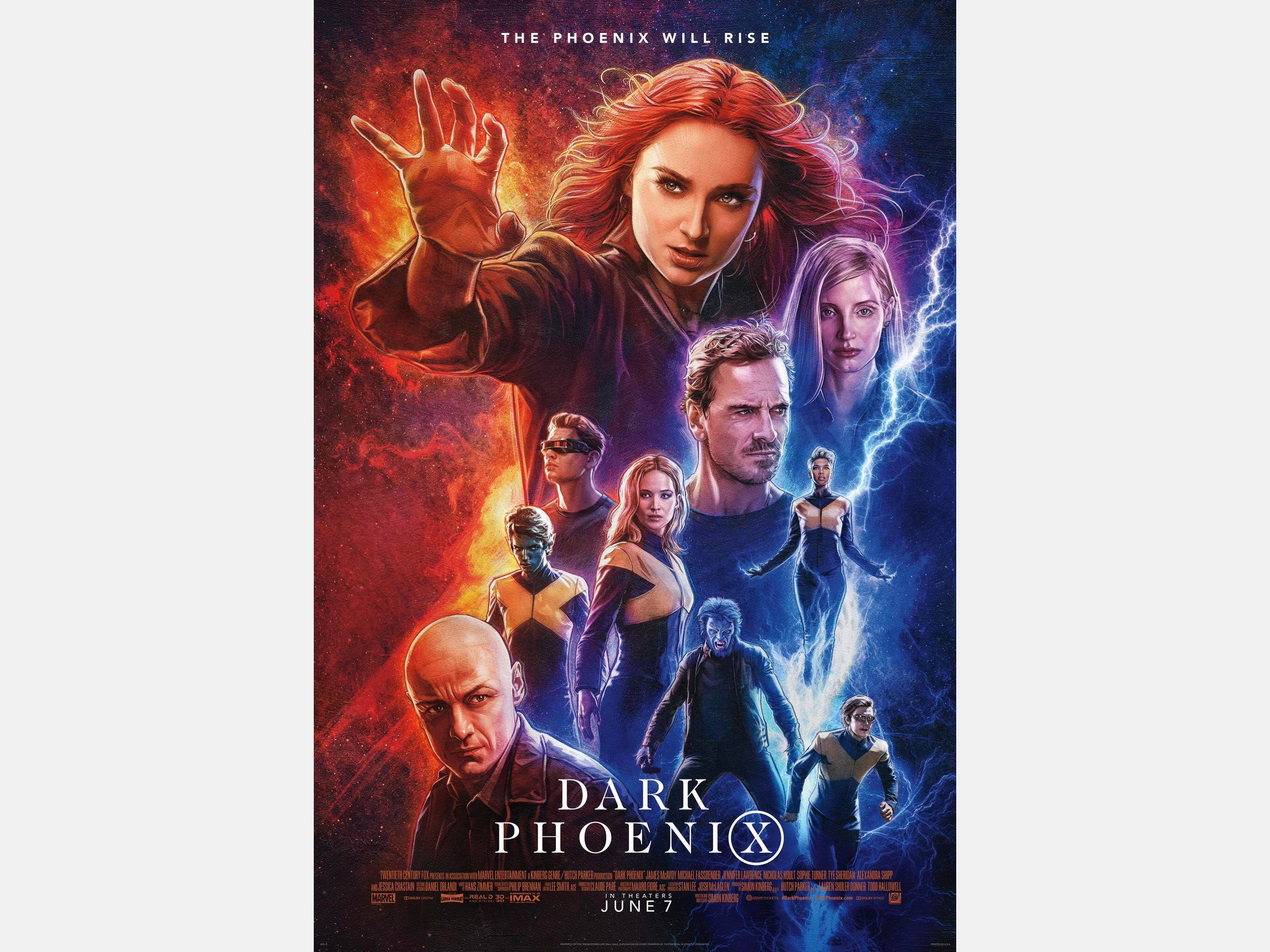 Dark Phoenix X-Men Movie Poster Wallpapers