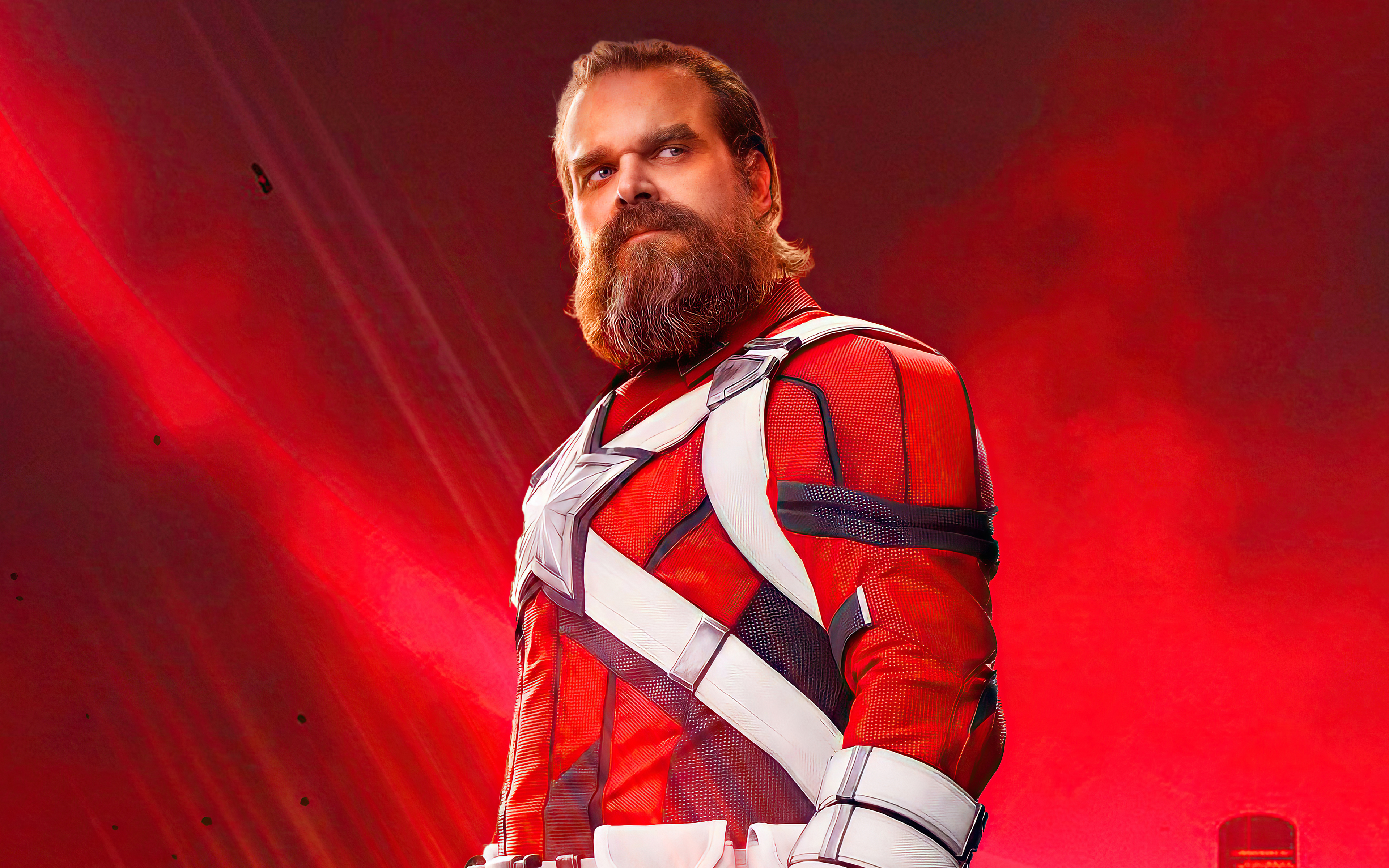 David Harbour As Red Guardian Art Wallpapers