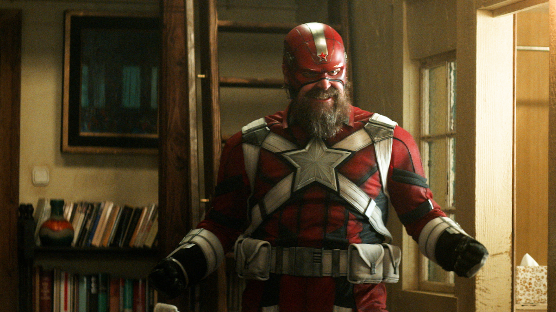 David Harbour As Red Guardian Art Wallpapers