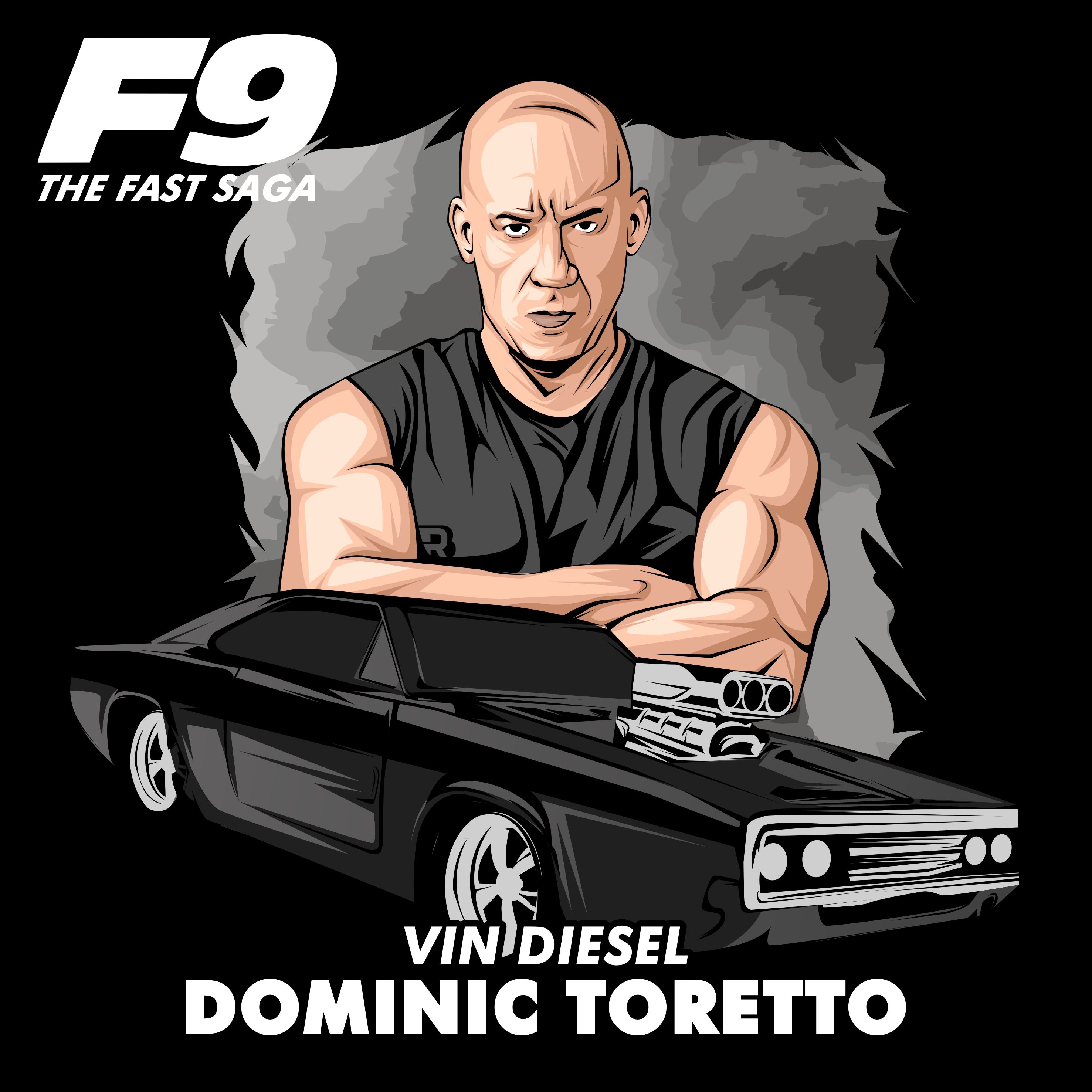 Dominic Torreto F9 Fan Poster Wallpapers