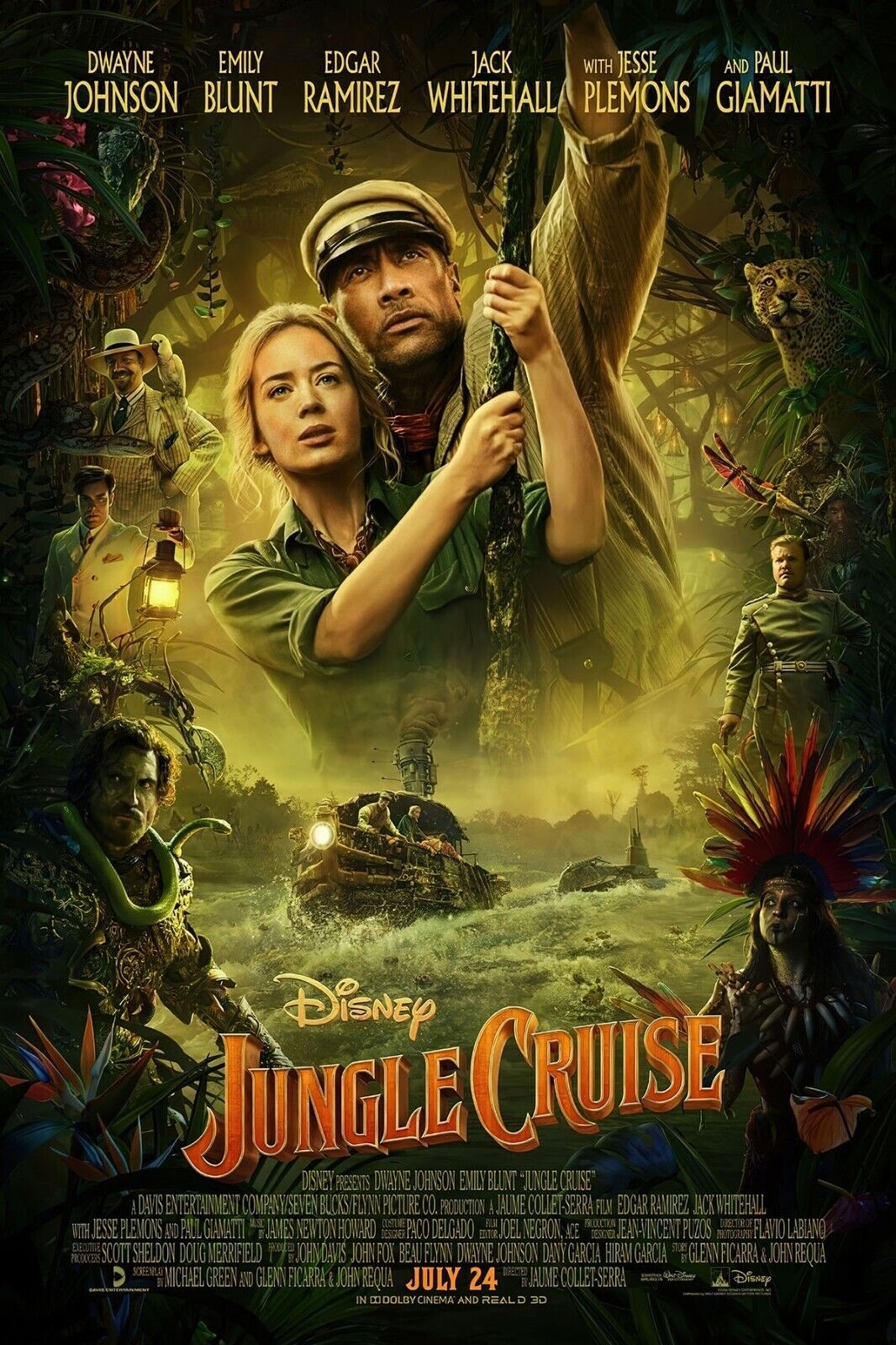Dwayne Johnson In Jungle Cruise Movie Wallpapers
