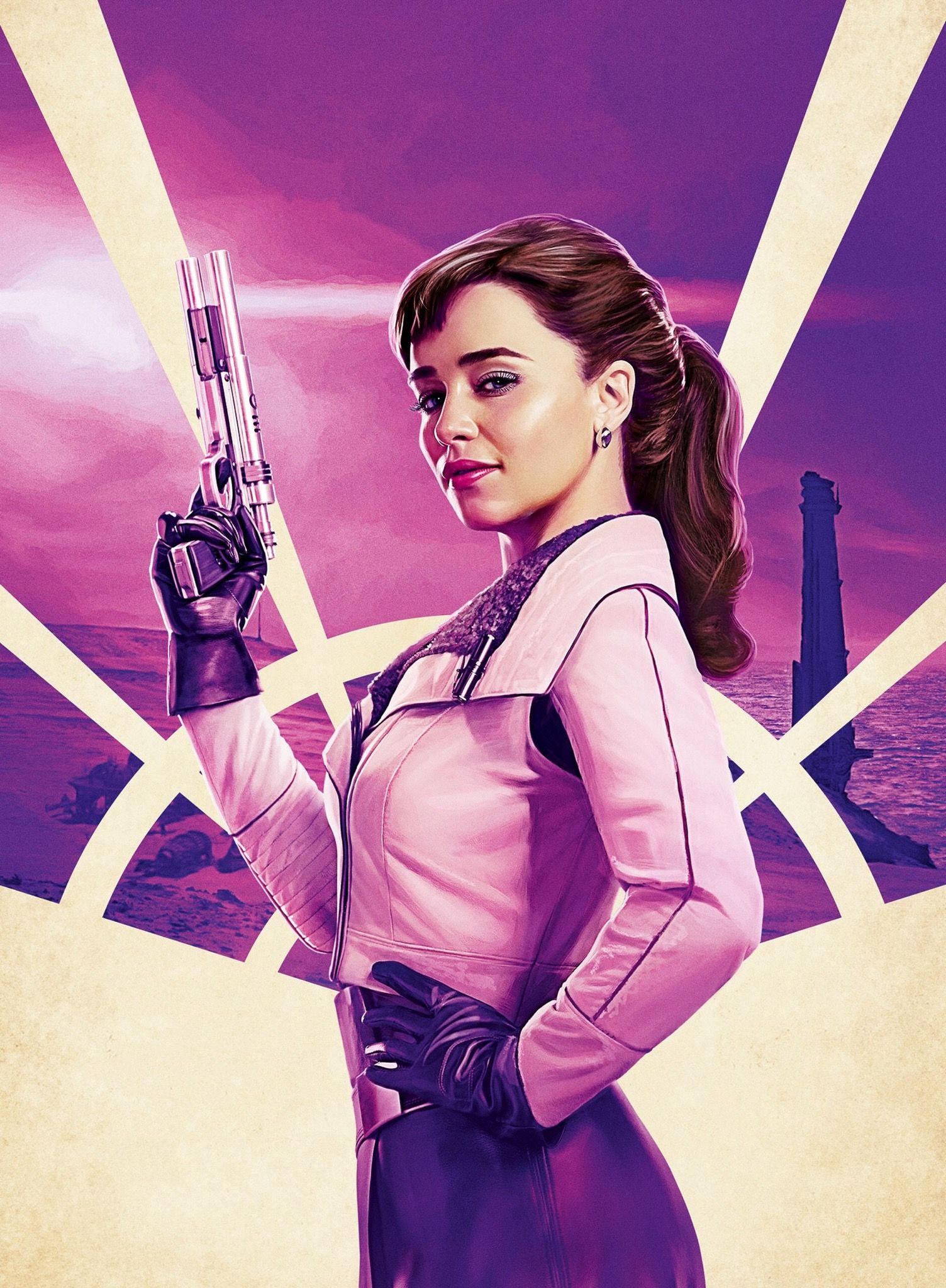 Emilia Clarke As Kira Star Wars Art Wallpapers