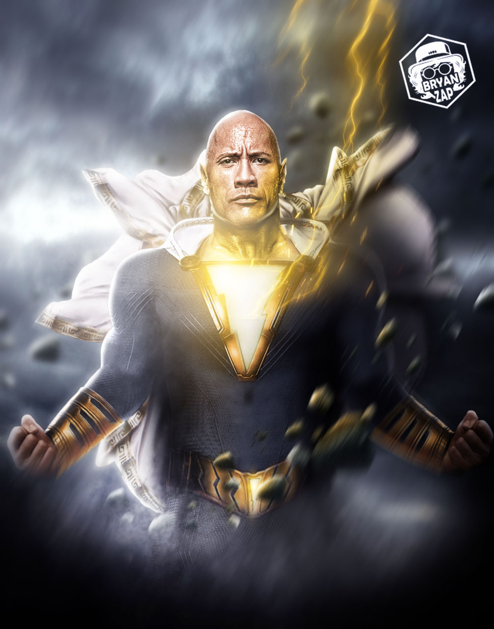 Fan Poster Of Dwayne Johnson As Black Adam Wallpapers