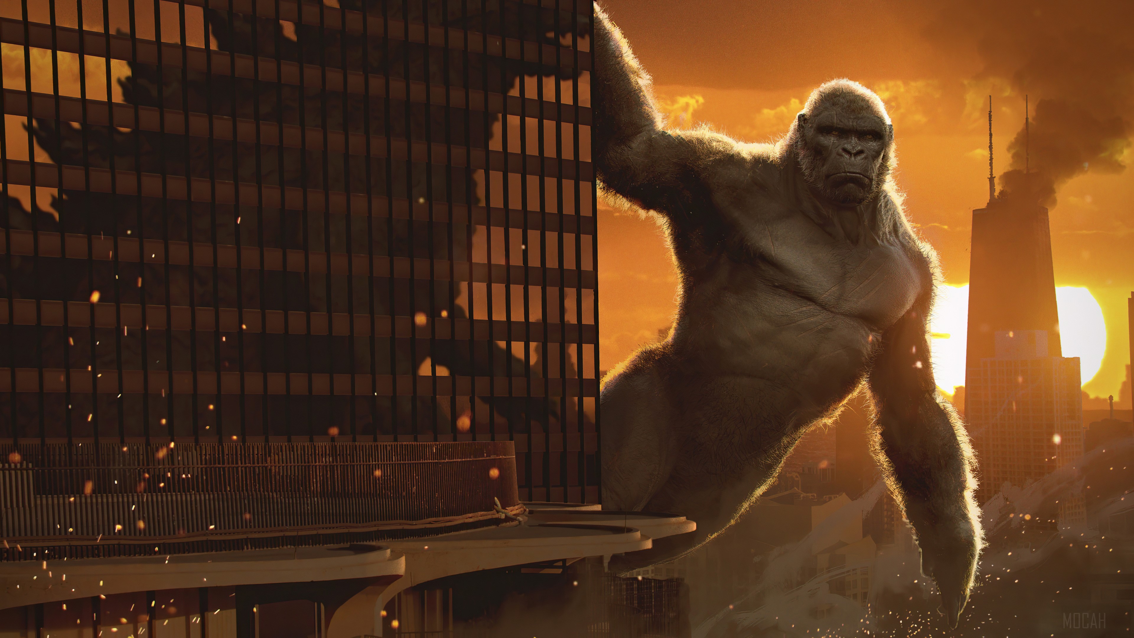 Godzilla Kong Battle Wallpapers