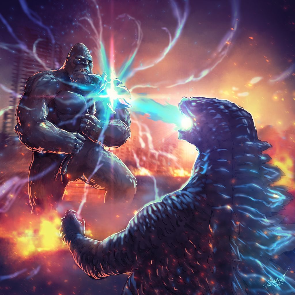 Godzilla Vs Kong New Fanart Wallpapers