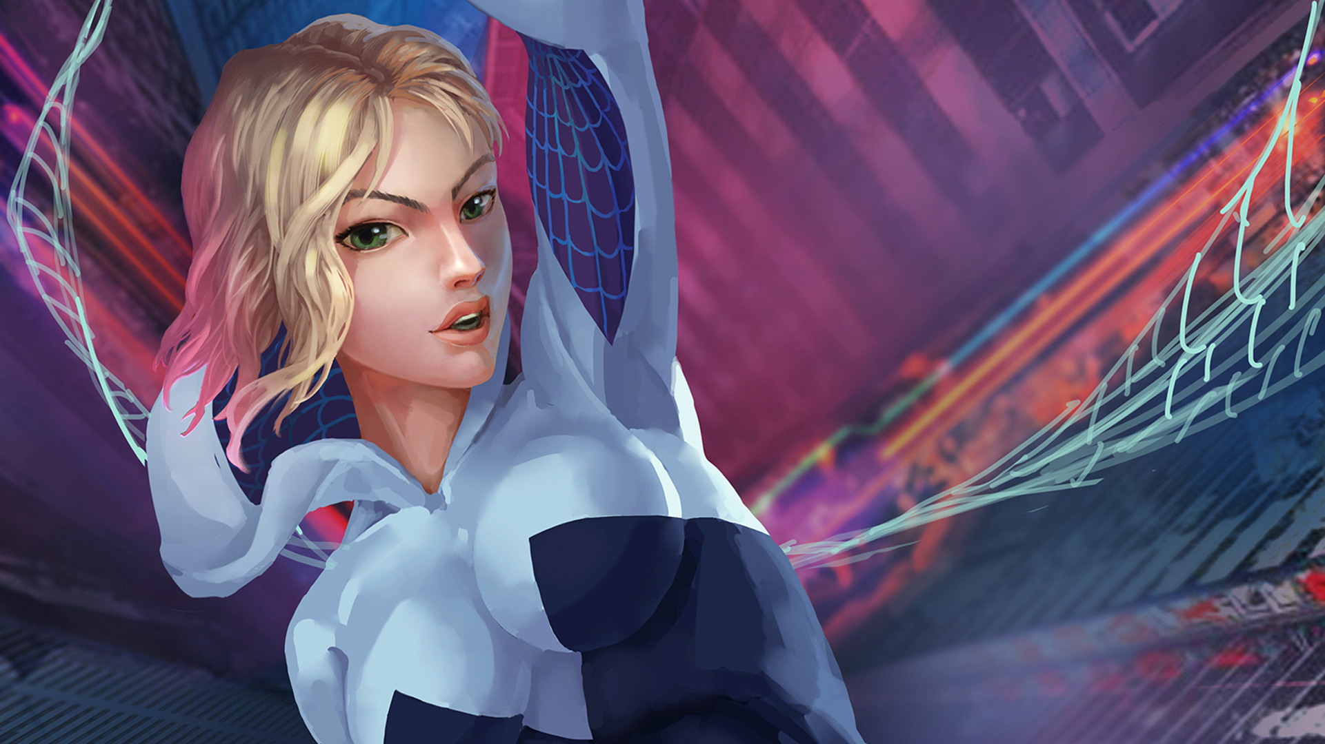 Gwen Stacy In Spider-Man Across The Spider-Verse Wallpapers