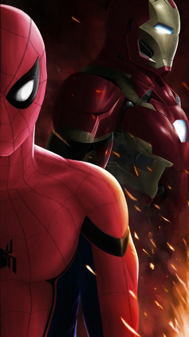 Iron Man And Spiderman Artwork Wallpapers