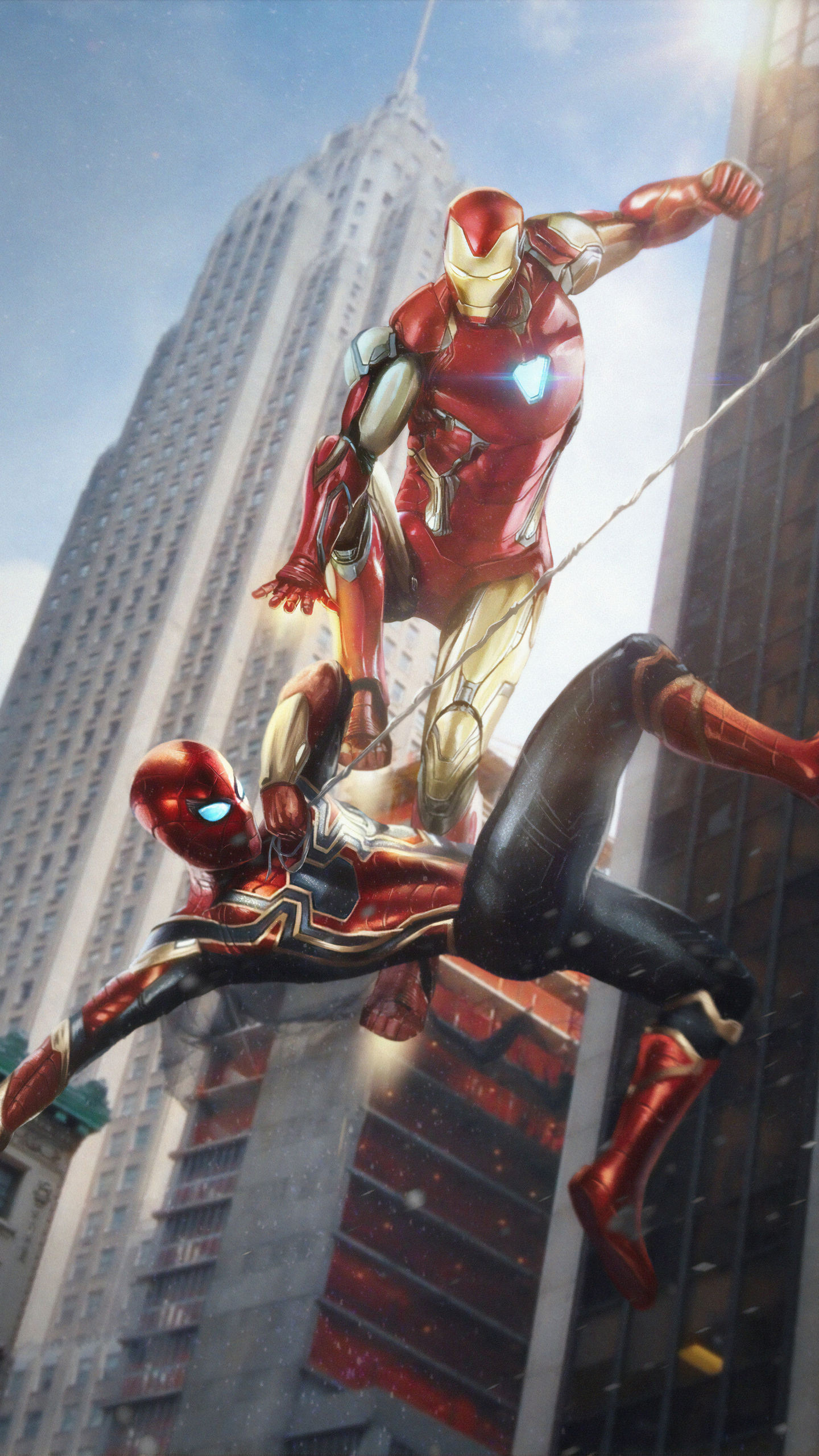 Iron Man And Spiderman Artwork Wallpapers