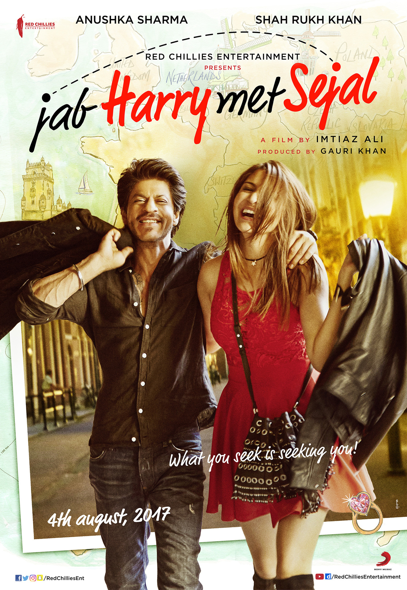 Jab Harry Met Sejal Anushka And Shahrukh Khan Romance Wallpapers