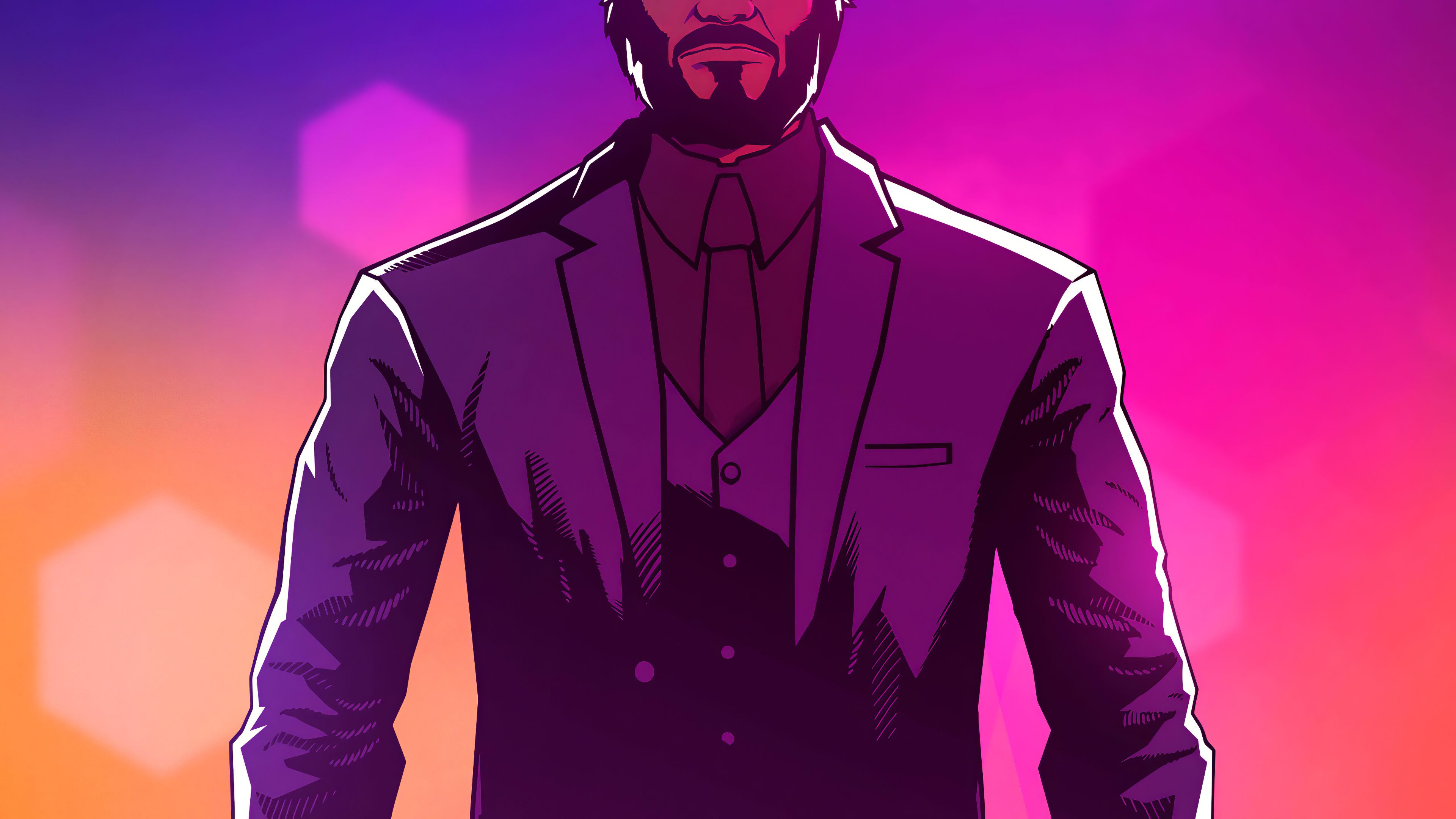 John Wick Baba Yaga Minimal Amoled Wallpapers