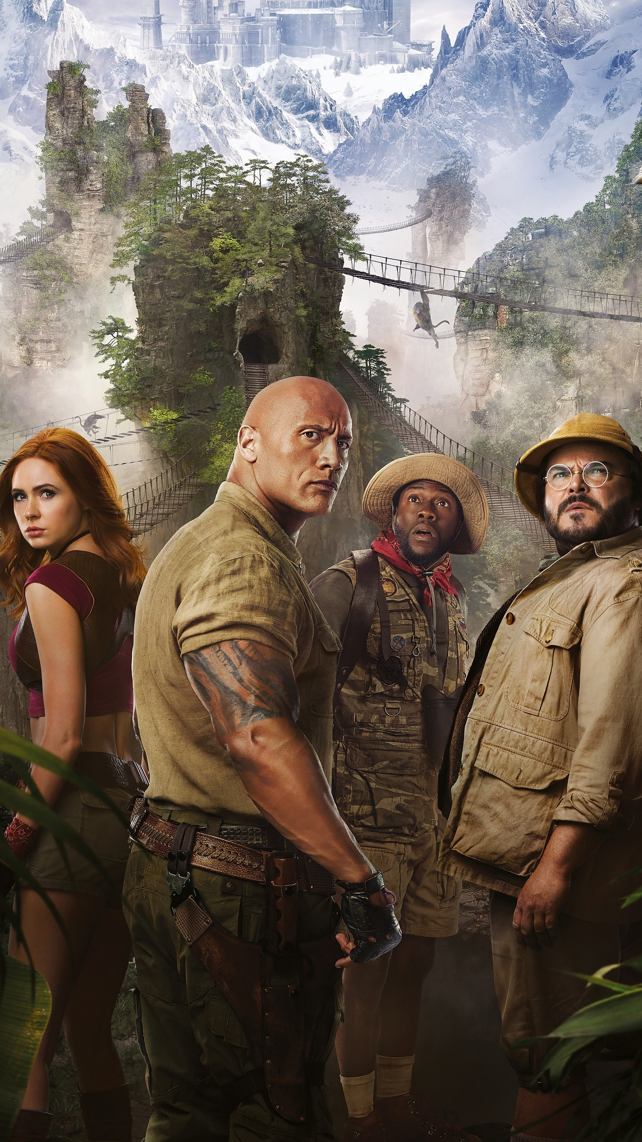 Jumanji 3 Kevin Hart And Dwayne Johnson Wallpapers