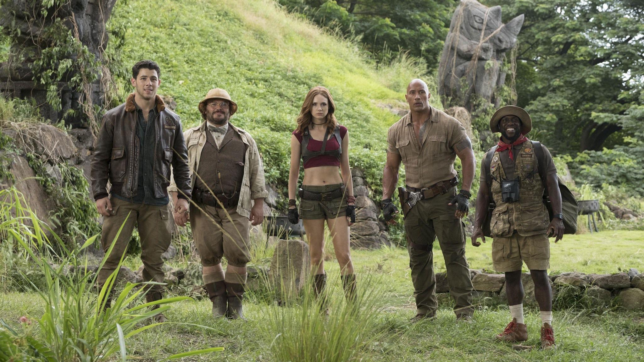 Jumanji Welcome To The Jungle Movie Cast Wallpapers