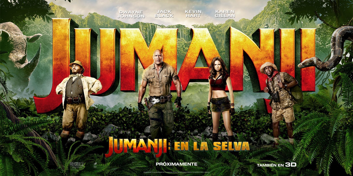 Jumanji Welcome To The Jungle Movie Poster 2017 Wallpapers