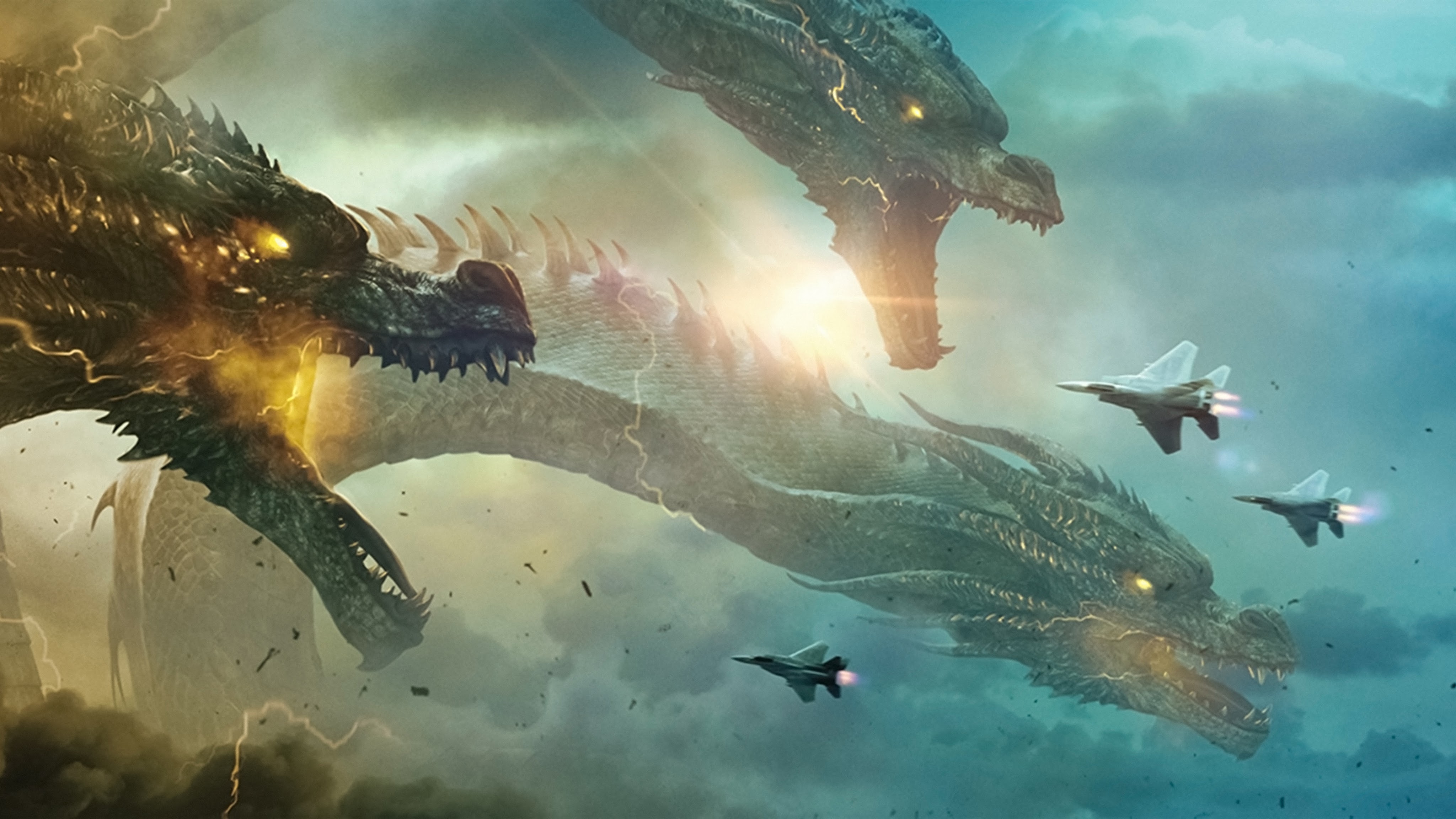 King Ghidorah In Godzilla King Of The Monsters Wallpapers