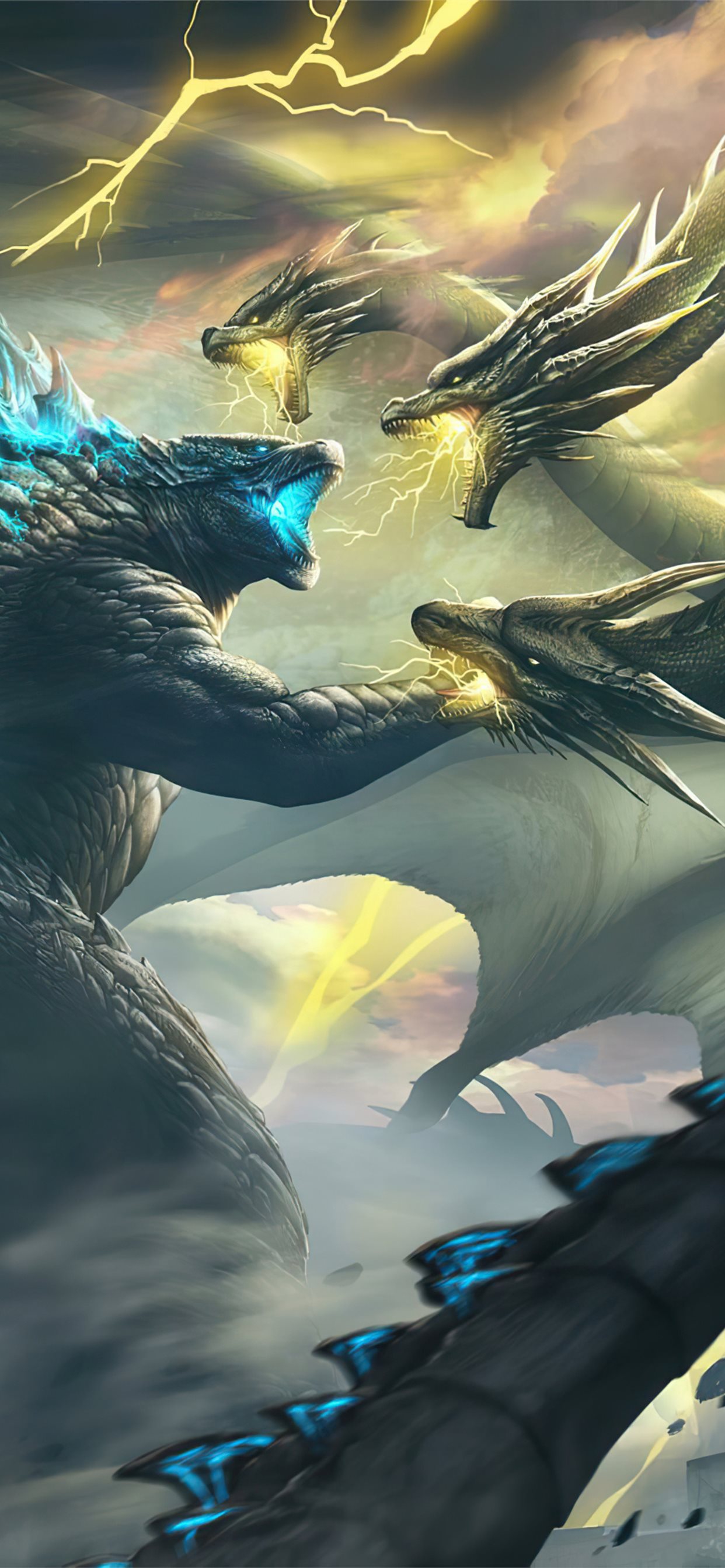 King Ghidorah In Godzilla King Of The Monsters Wallpapers