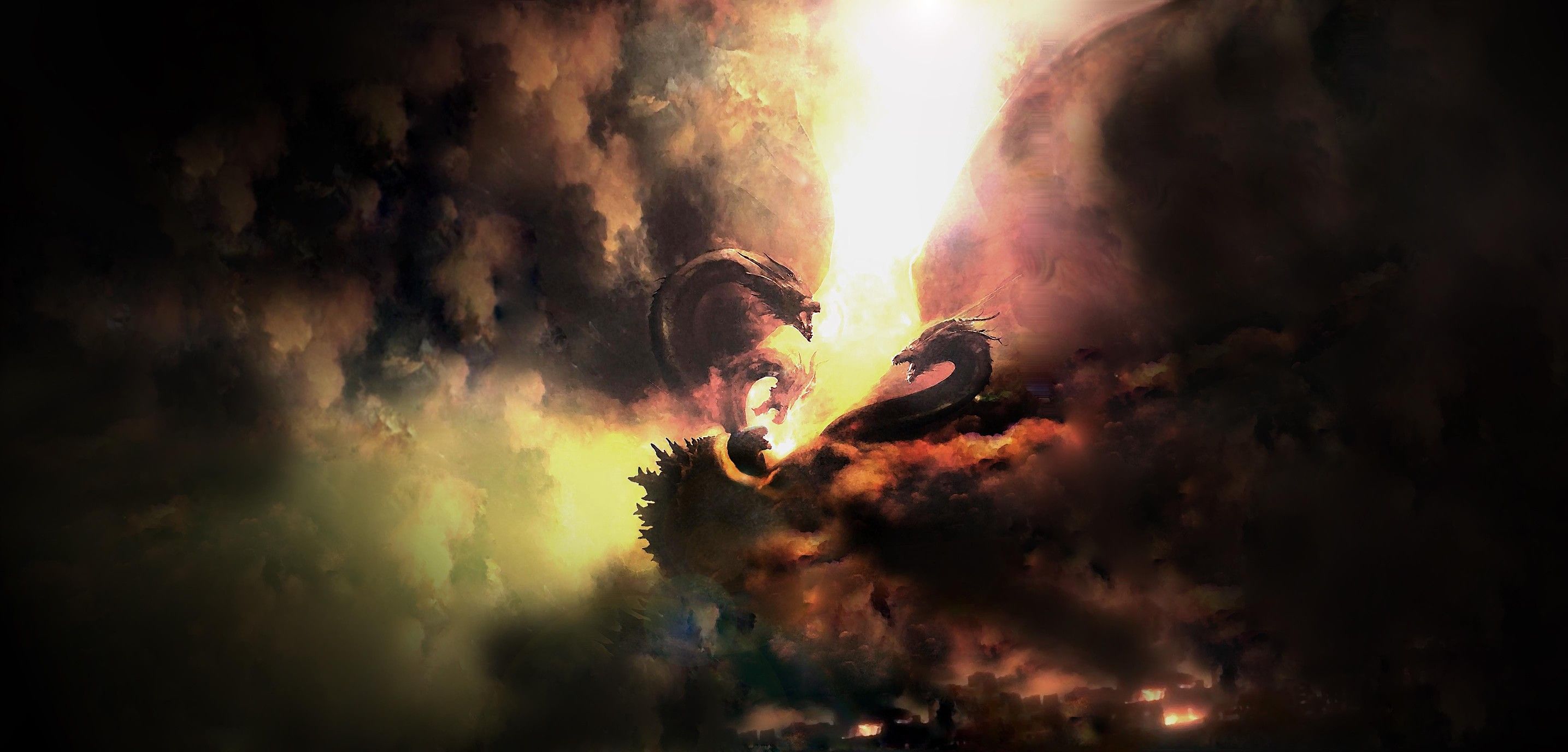 King Ghidorah In Godzilla King Of The Monsters Wallpapers