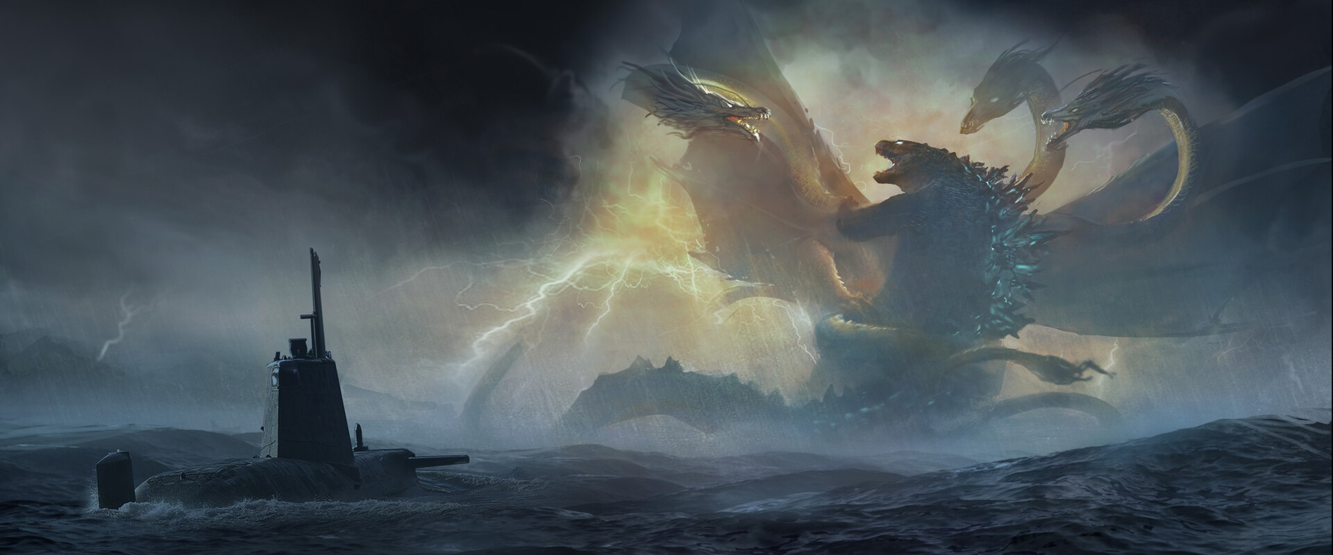 King Ghidorah In Godzilla King Of The Monsters Wallpapers