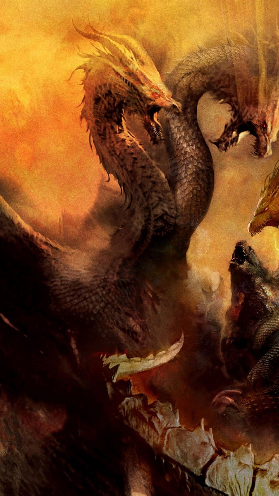 King Ghidorah In Godzilla King Of The Monsters 4K 8K Wallpapers