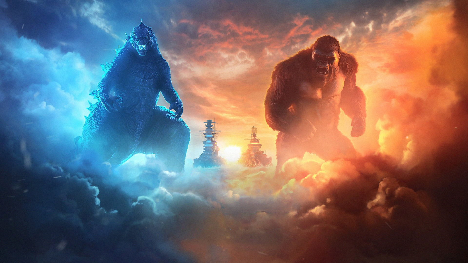 Kong Meets Godzilla Wallpapers