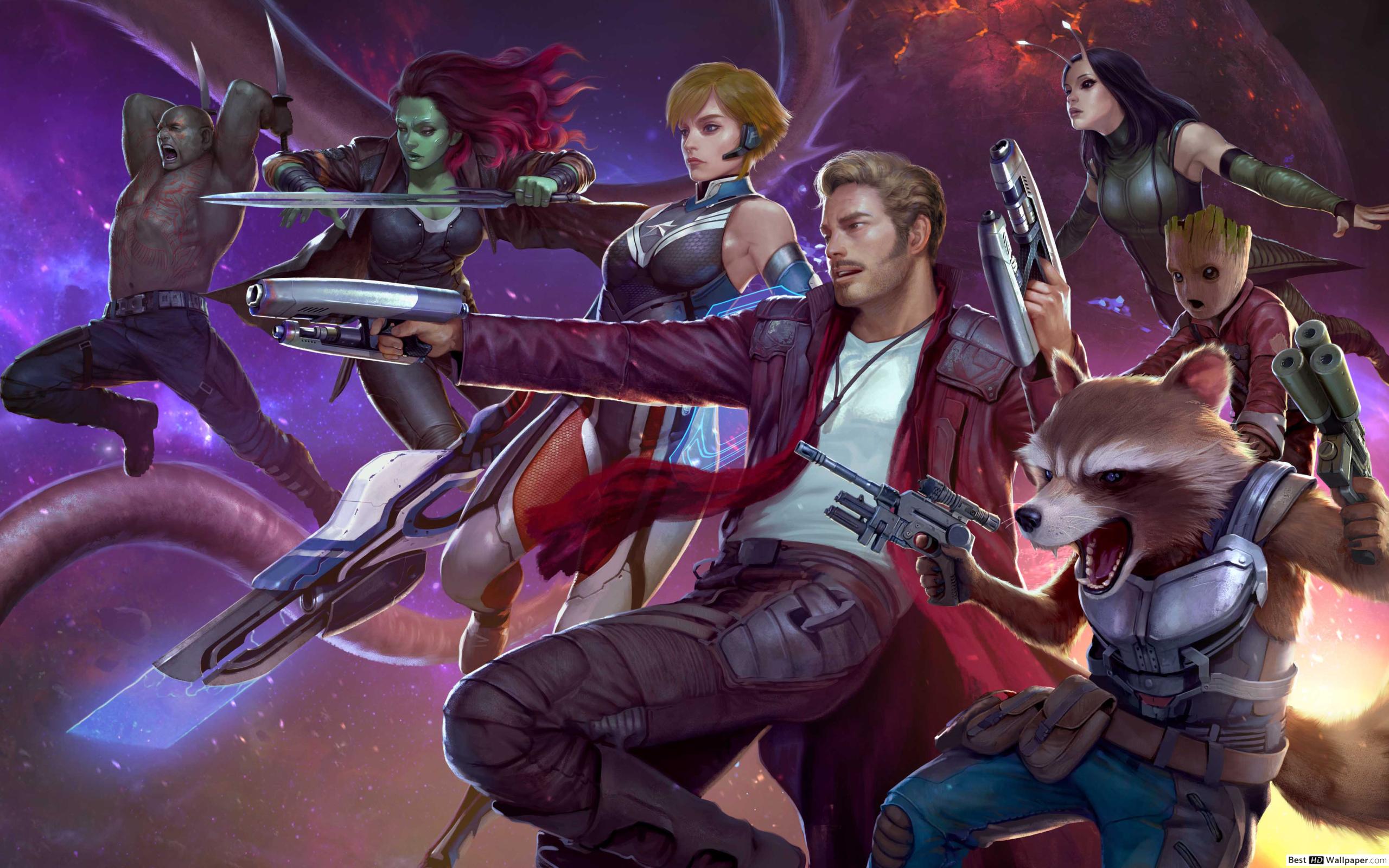 Marvel Guardians Of The Galaxy Artwork Wallpapers