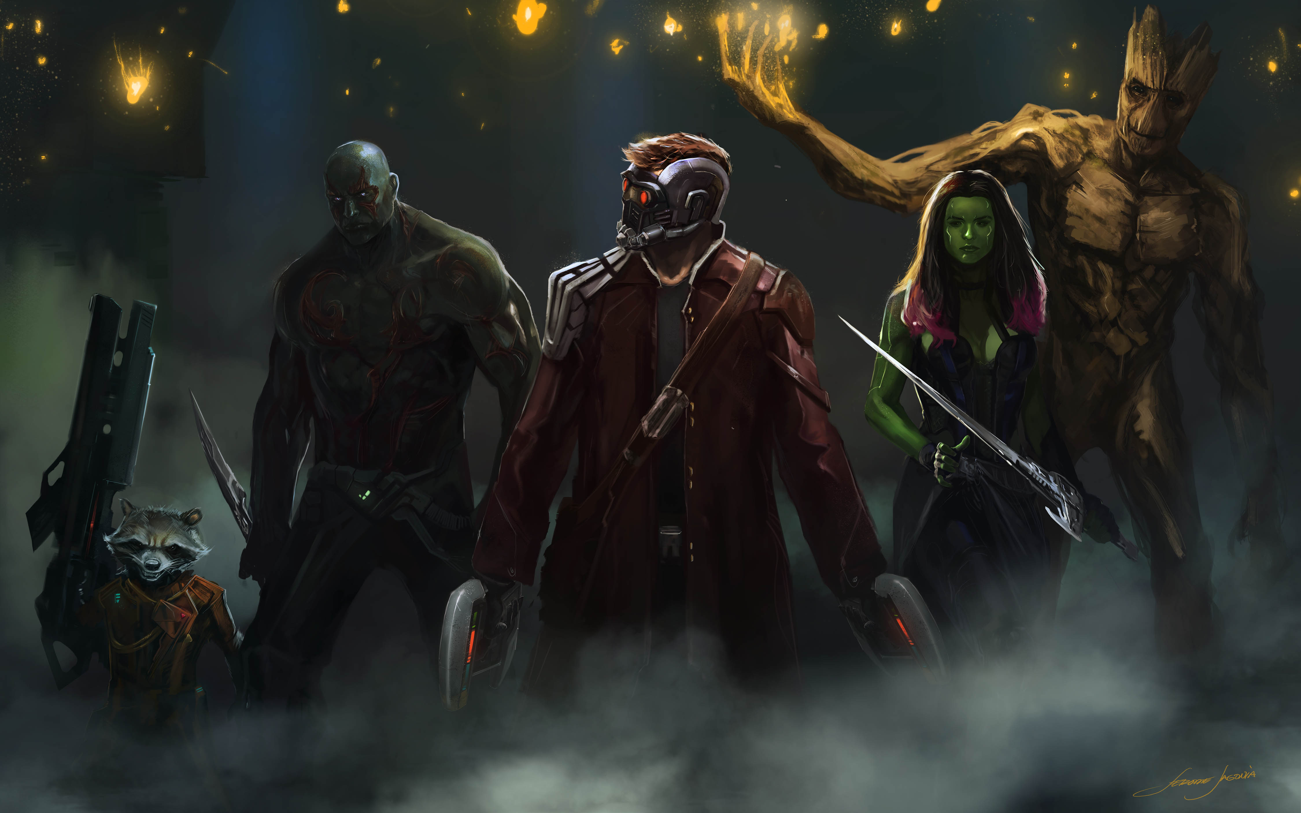 Marvel Guardians Of The Galaxy Artwork Wallpapers