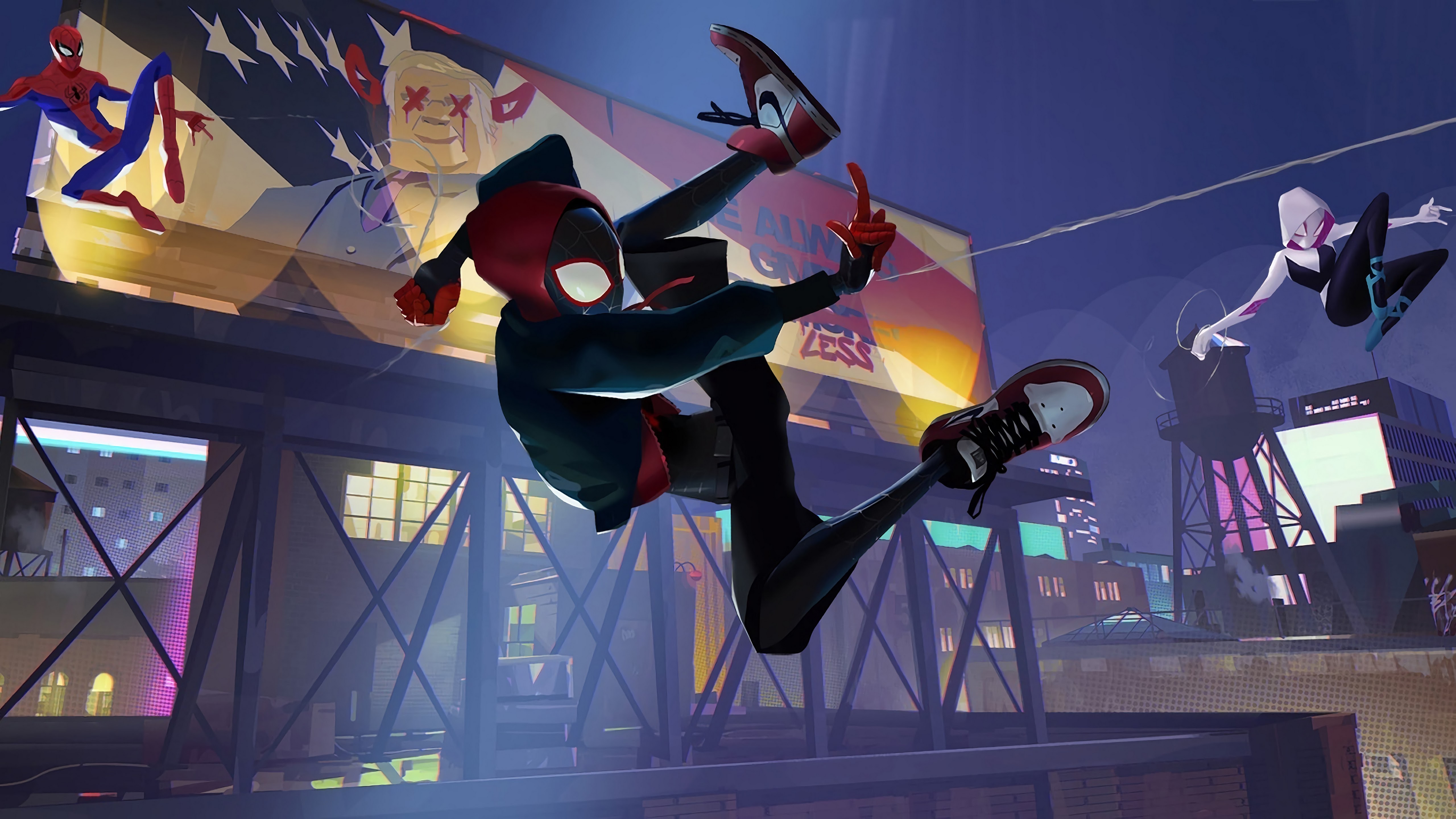 Miles Morales In Spider Man Into The Spider Verse Wallpapers