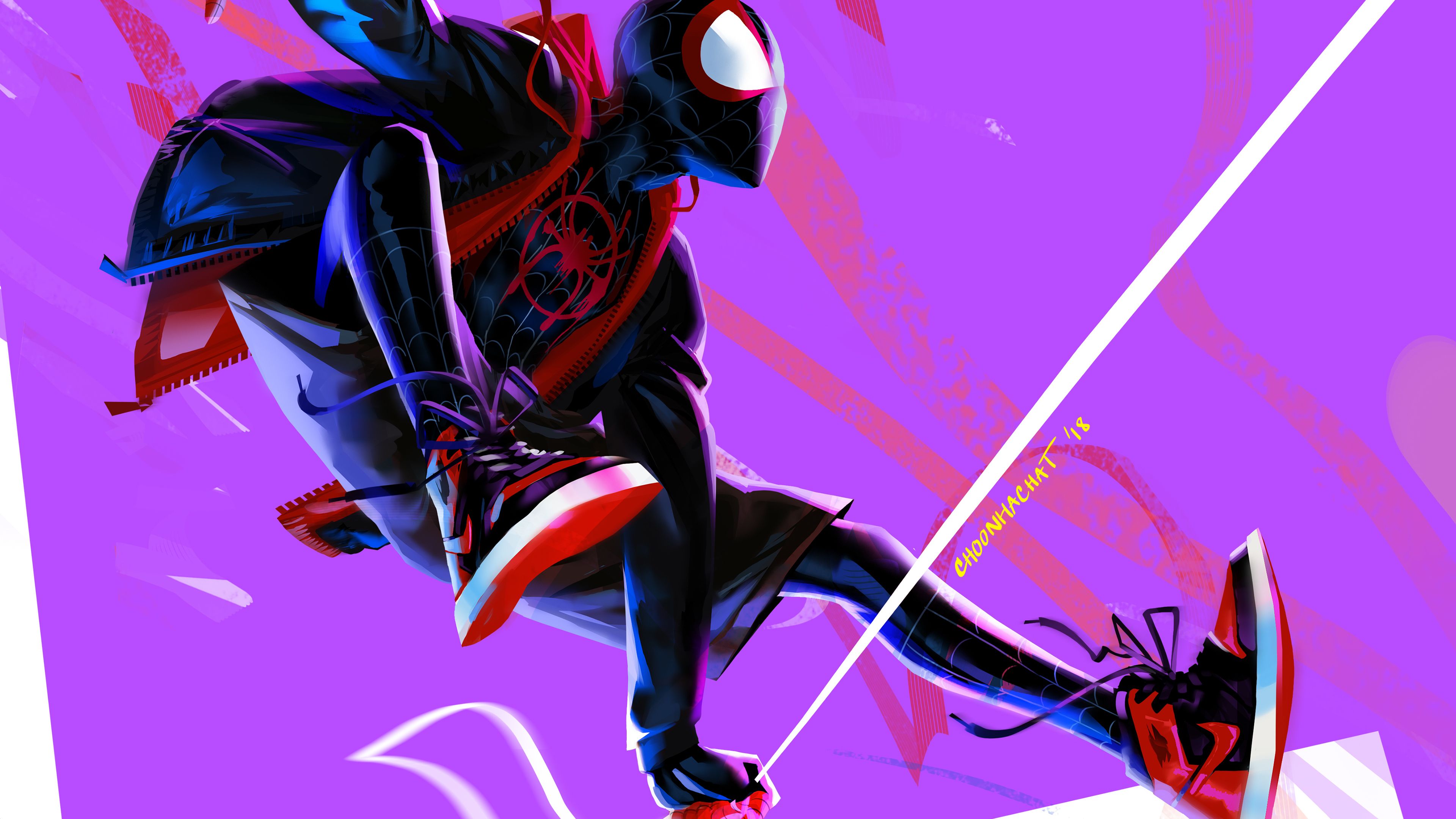 Miles Morales Spider-Man Into The Spider-Verse Wallpapers