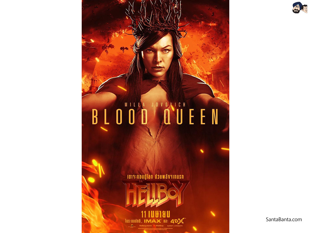 Milla Jovovich As Blood Queen In Hellboy Wallpapers