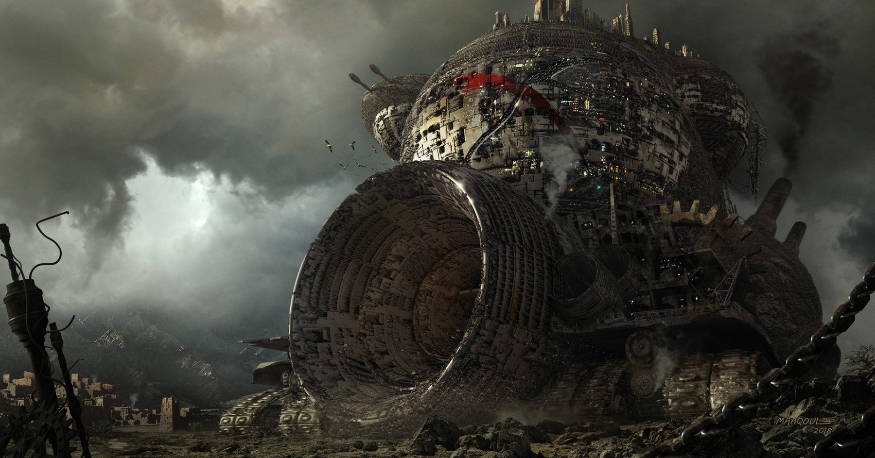 Mortal Engines 2018 Movie Still Hidden Temple Wallpapers