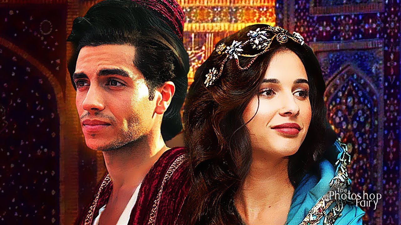 Naomi Scott And Mena Massoud In Aladdin Movie Image Wallpapers