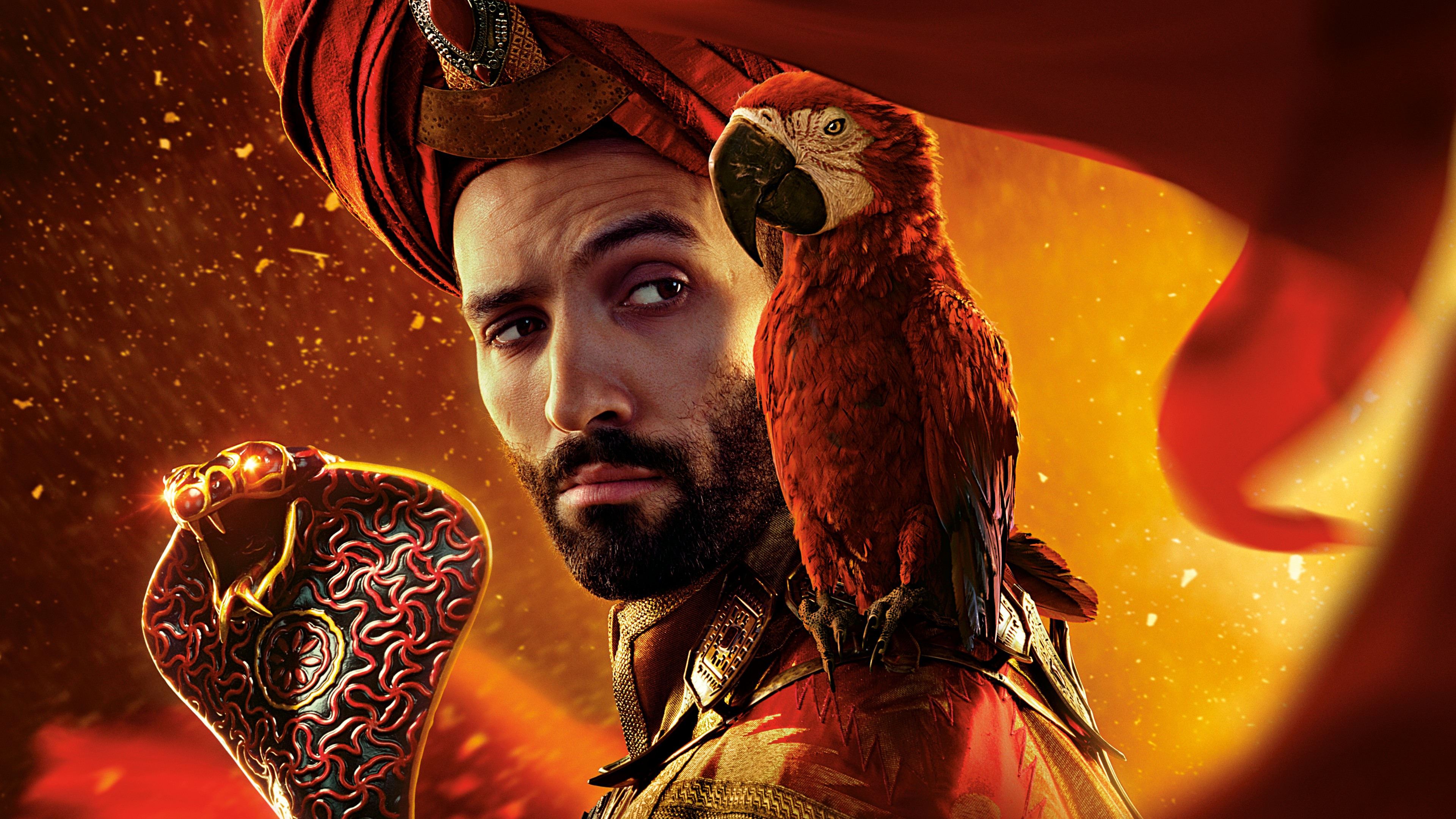 Naomi Scott And Mena Massoud In Aladdin Movie Image Wallpapers