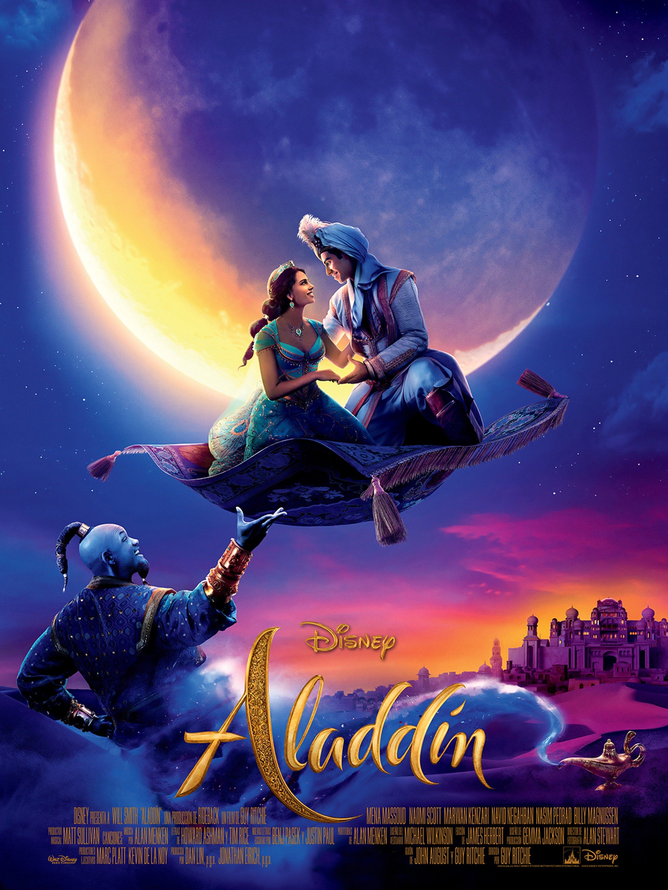 Naomi Scott And Mena Massoud In Aladdin Movie Image Wallpapers