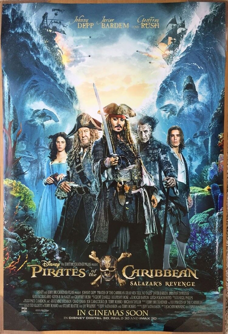 Pirates Of The Caribbean Dead Men Tell No Tales Movie Cast Poster Wallpapers