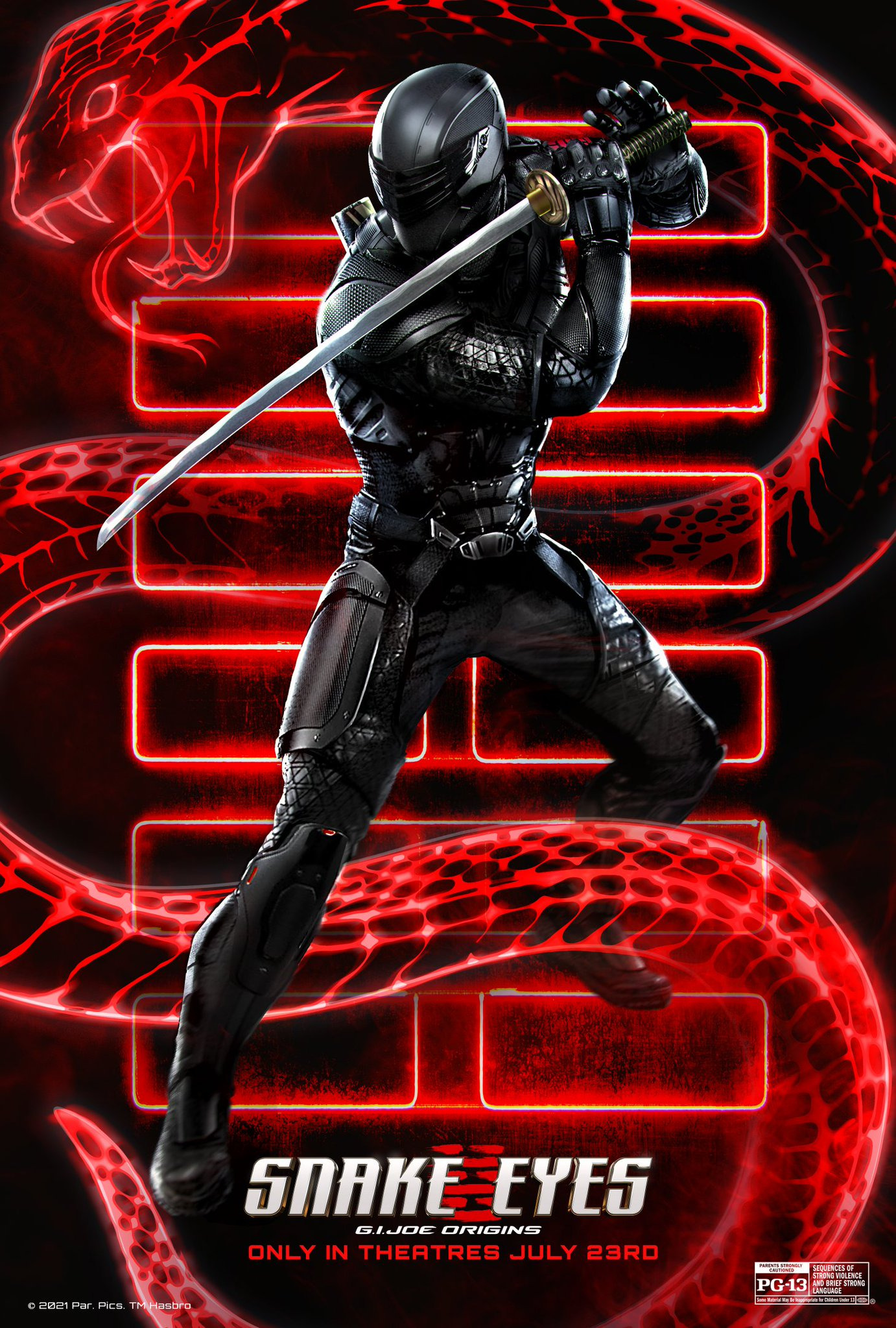 Poster Of Snake Eyes G.I. Joe Origins 2021 Movie Wallpapers