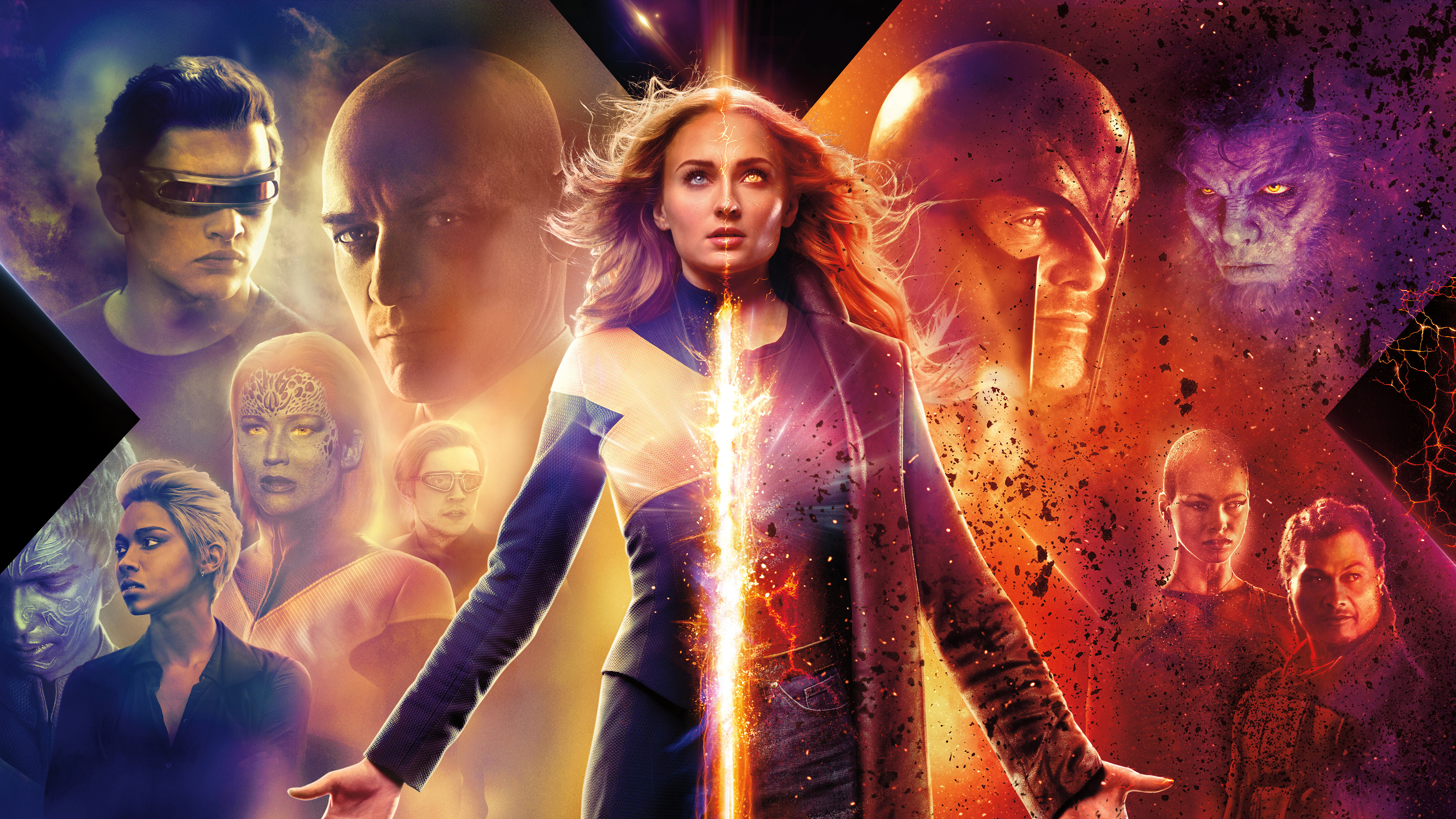 Professor X Jean Grey Dark Phoenix Poster Wallpapers