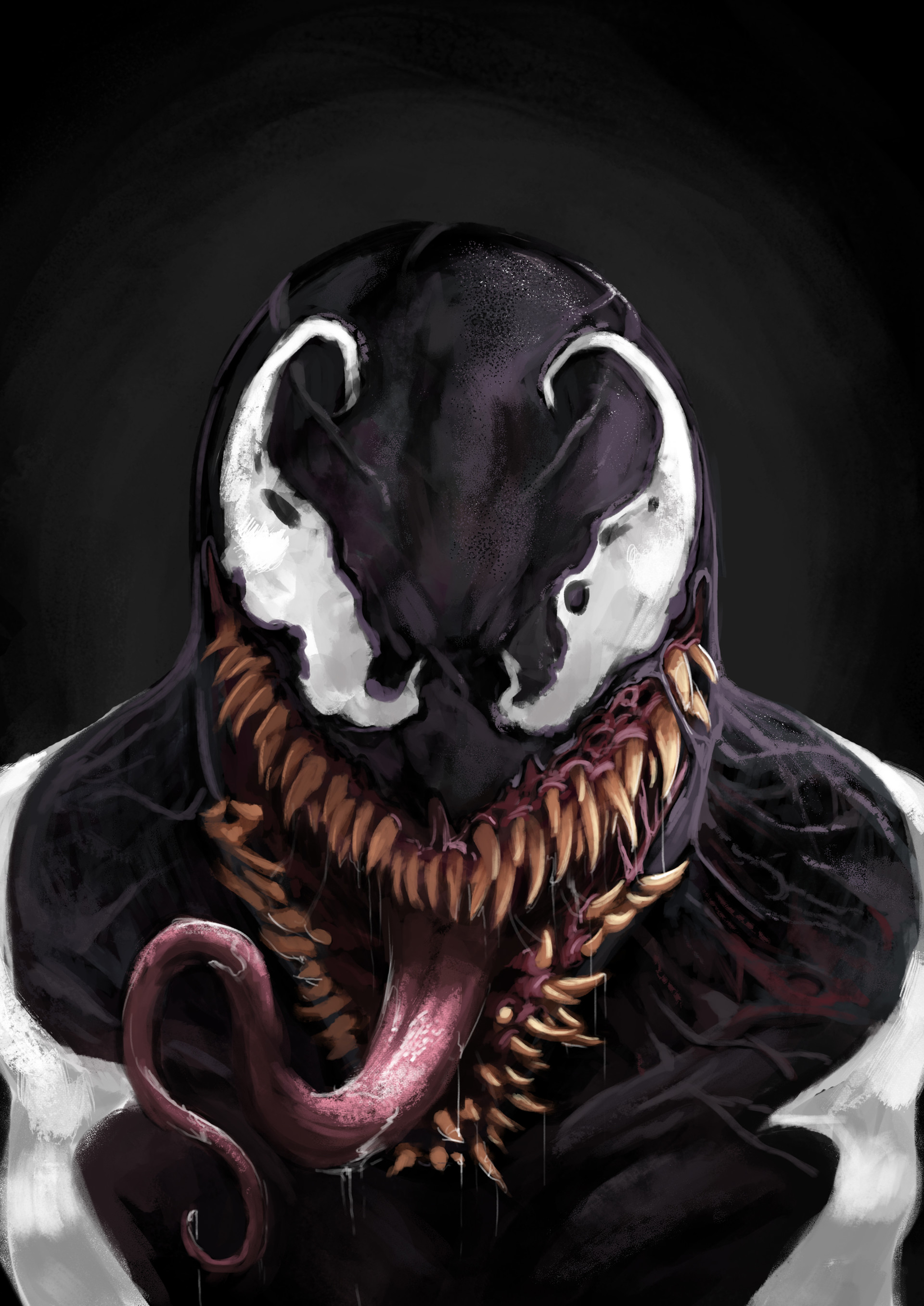 Retro Venom Art Wallpapers