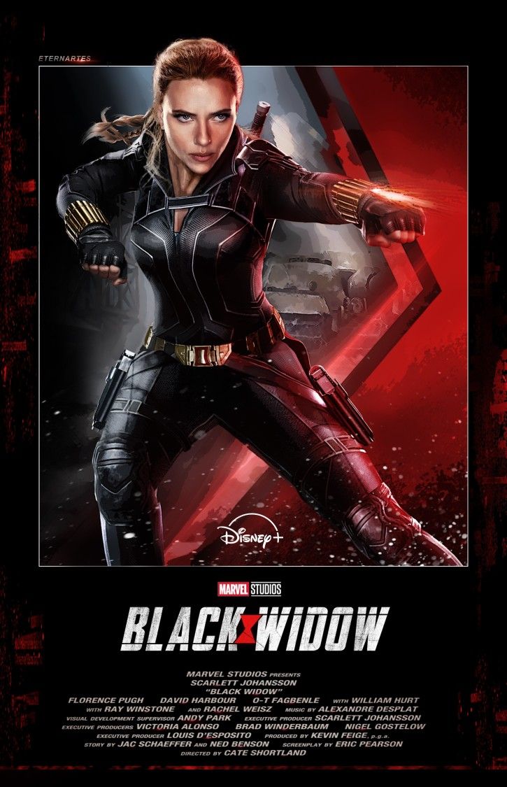 Scarlett Johansson Black Widow Movie Poster Wallpapers